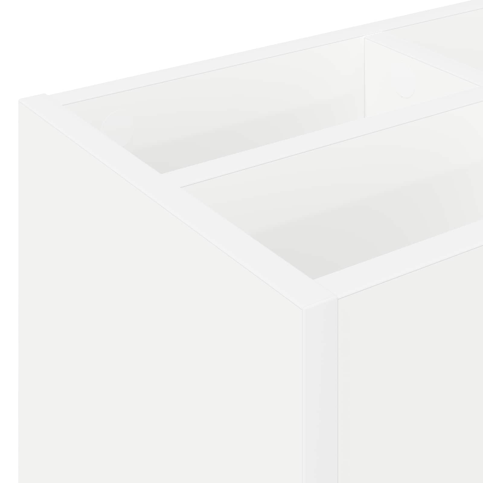 Umbrella Stand White 65 x 24 x 50 cm Engineered Wood
