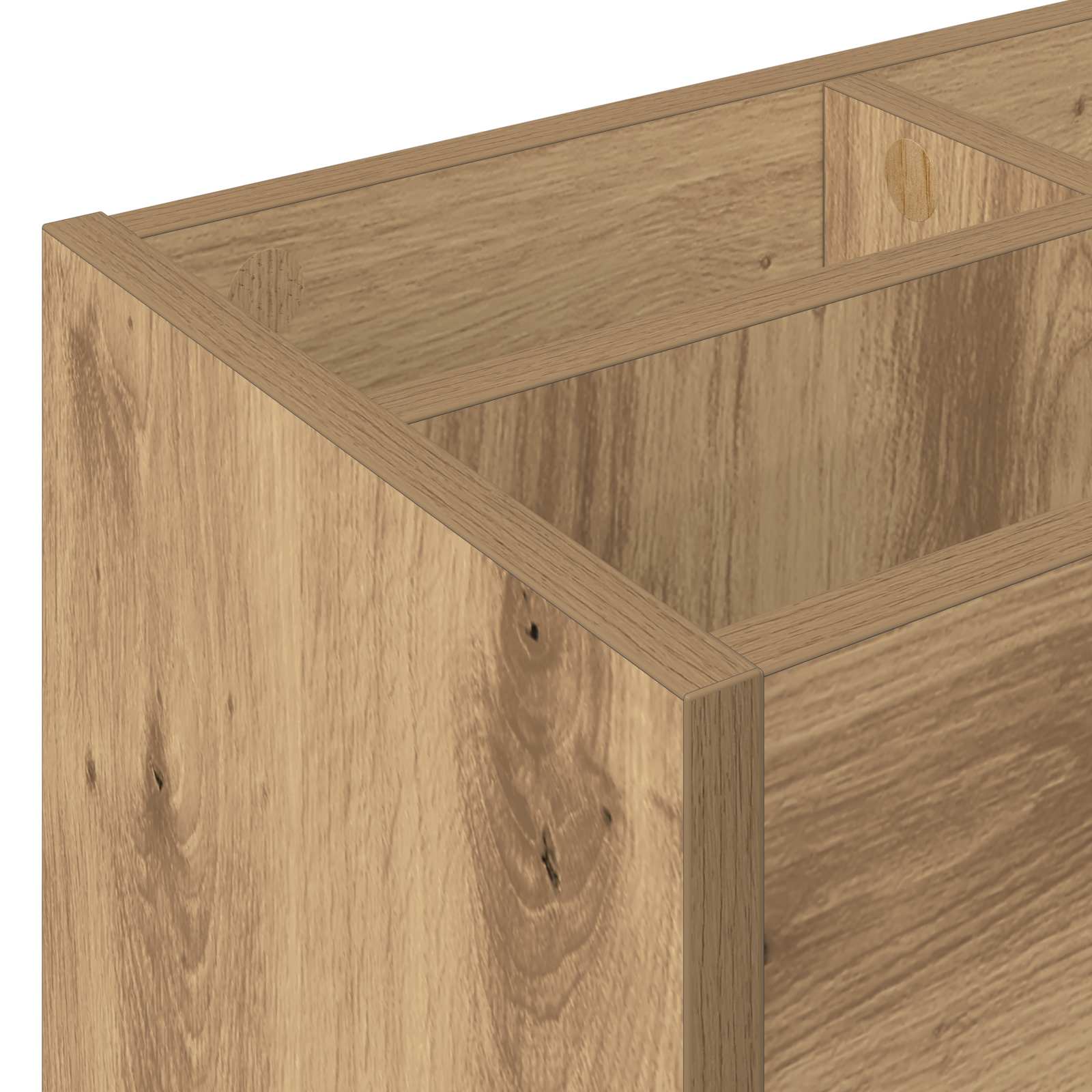 Umbrella Stand Artisan Oak 65 x 24 x 50 cm Engineered Wood