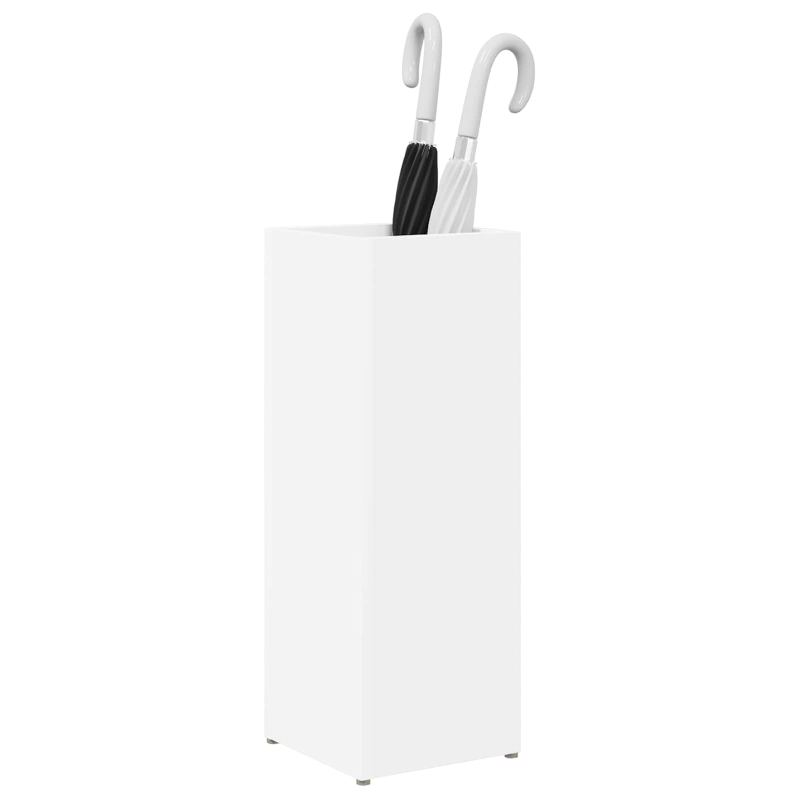 Umbrella Stand White 20 x 20 x 55.5 cm Engineered Wood