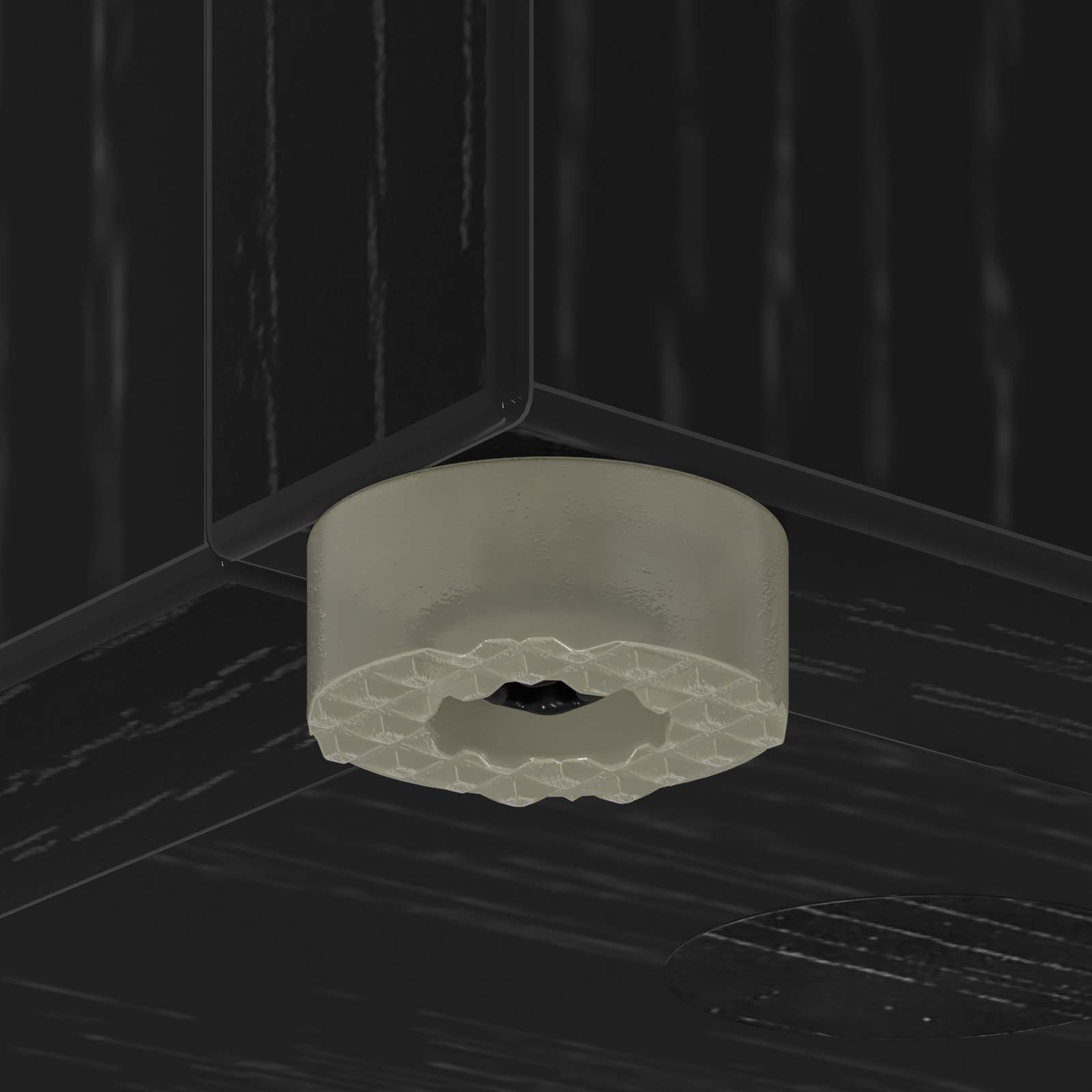 Umbrella Stand Black Oak 20 x 20 x 55.5 cm Engineered Wood