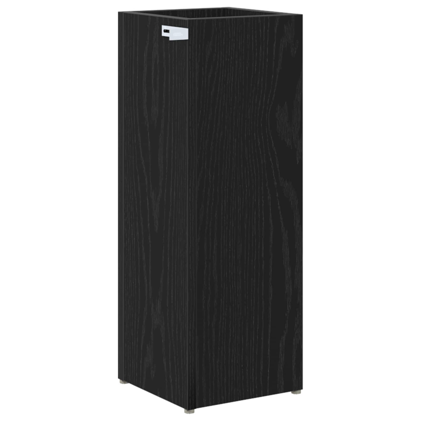 Umbrella Stand Black Oak 20 x 20 x 55.5 cm Engineered Wood
