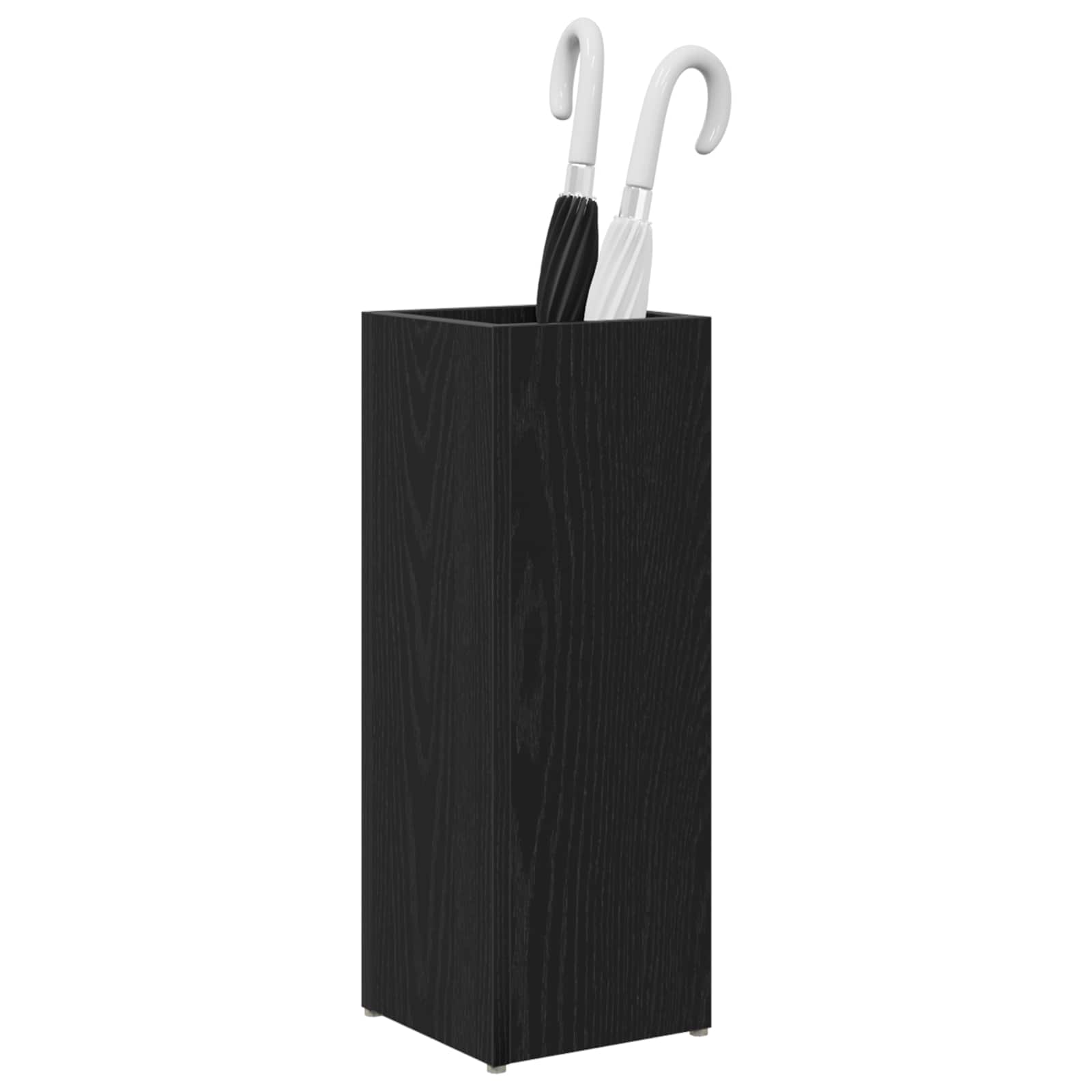 Umbrella Stand Black Oak 20 x 20 x 55.5 cm Engineered Wood