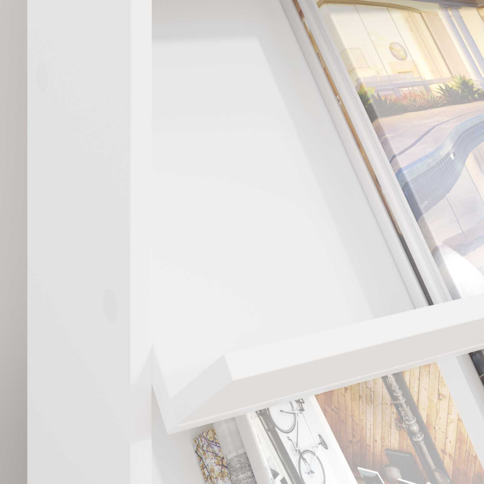 Magazine Rack White 70 x 41 x 96 cm Engineered Wood