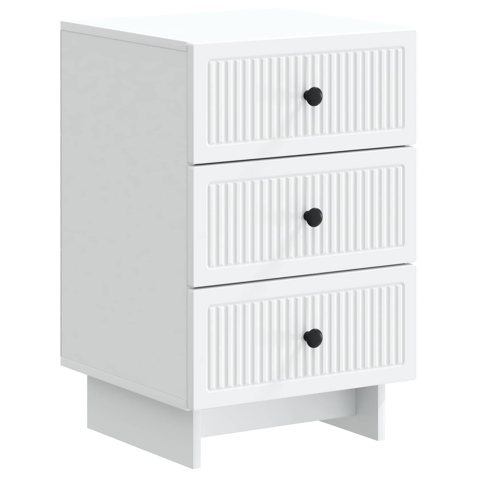 Bedside Cabinet White 43 x 41 x 66.5 cm Engineered Wood