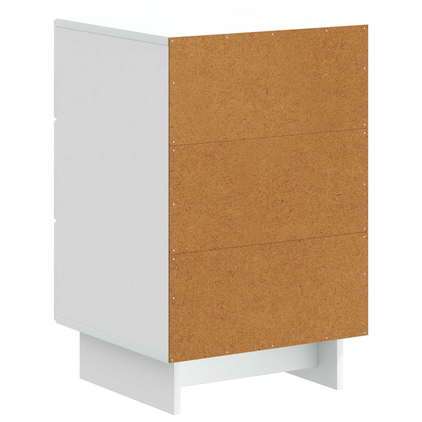 Bedside Cabinet White 43 x 41 x 66.5 cm Engineered Wood