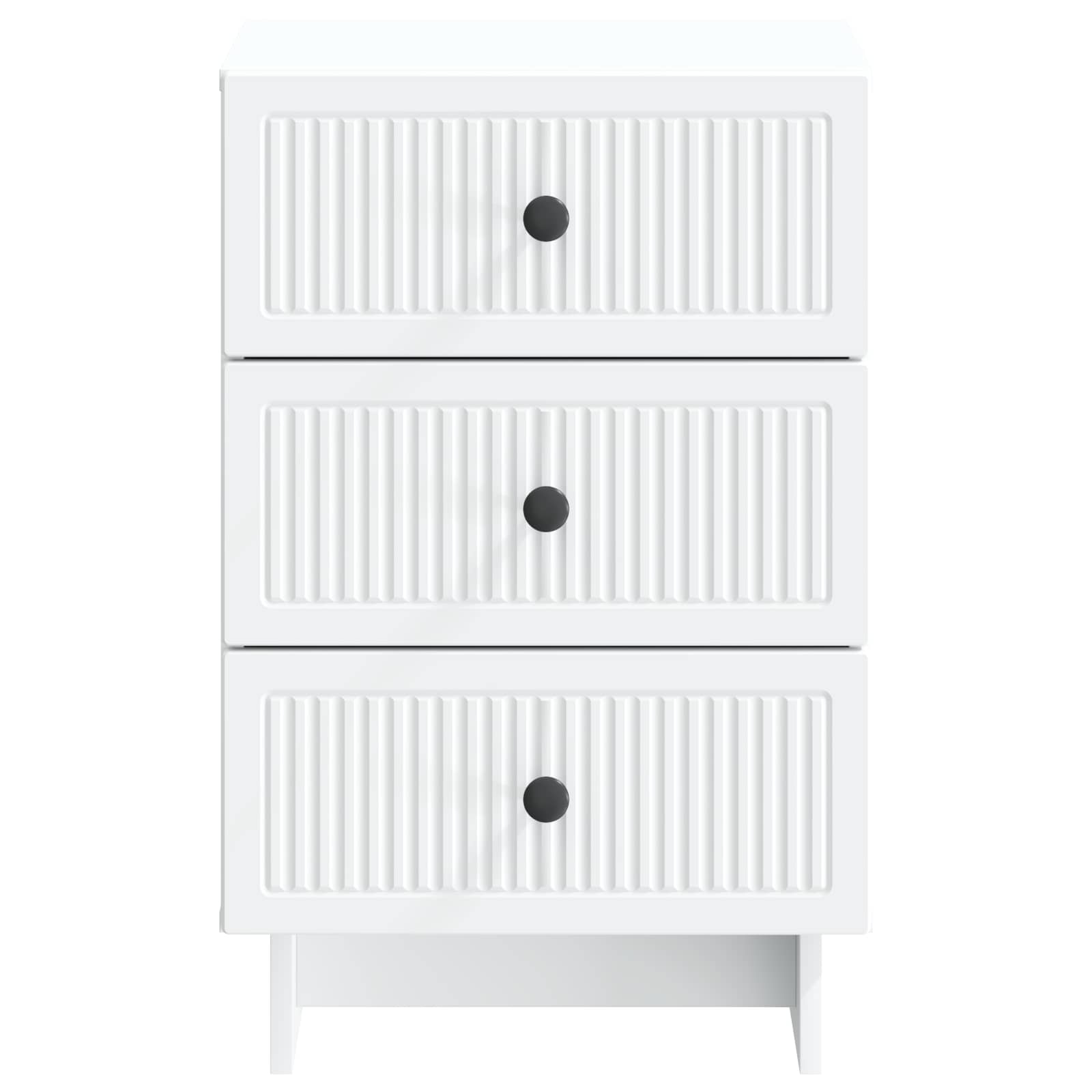 Bedside Cabinet White 43 x 41 x 66.5 cm Engineered Wood
