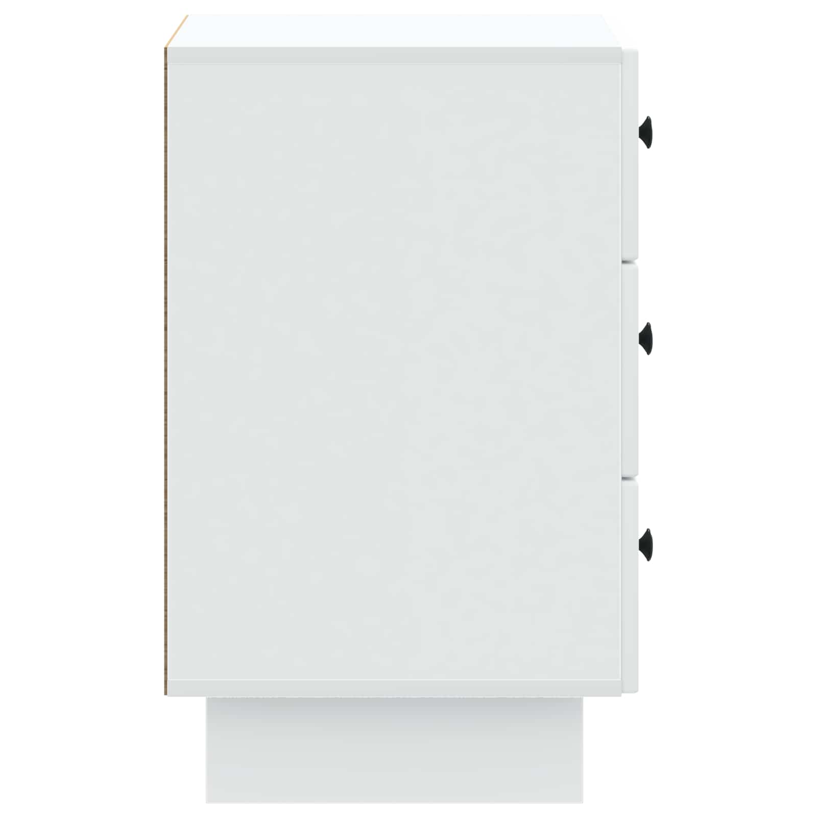 Bedside Cabinet White 43 x 41 x 66.5 cm Engineered Wood