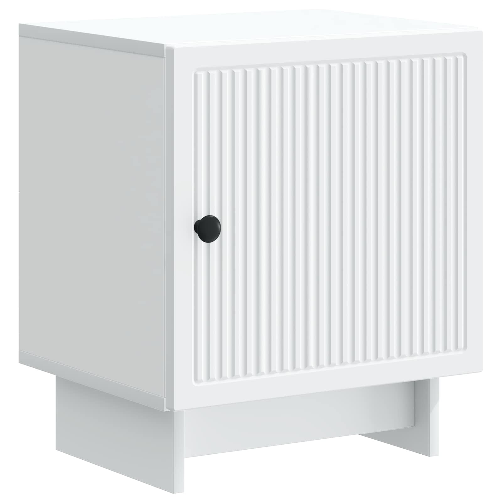 Bedside Cabinet White 43 x 34.5 x 50 cm Engineered Wood