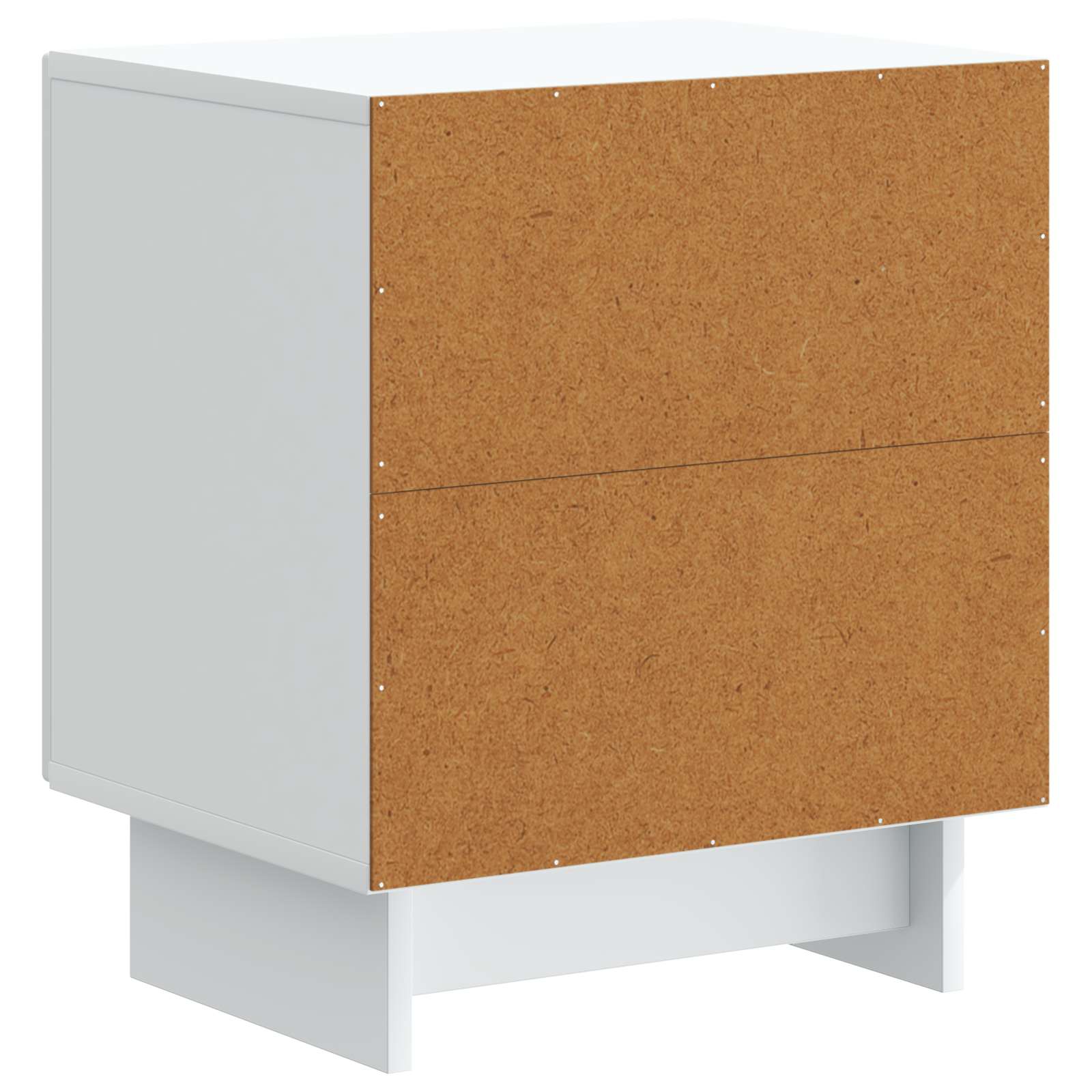 Bedside Cabinet White 43 x 34.5 x 50 cm Engineered Wood
