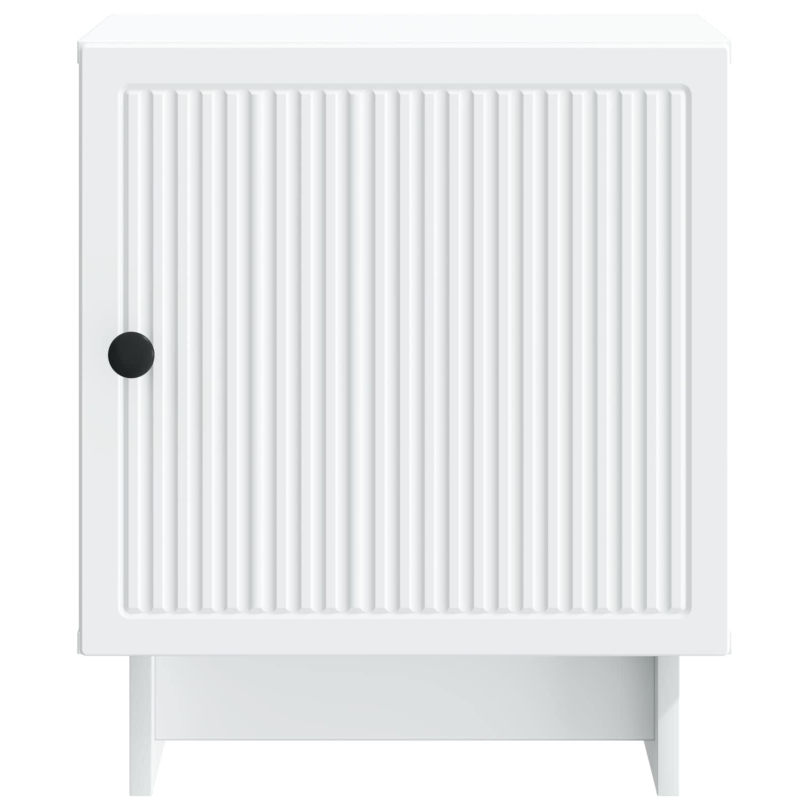 Bedside Cabinet White 43 x 34.5 x 50 cm Engineered Wood