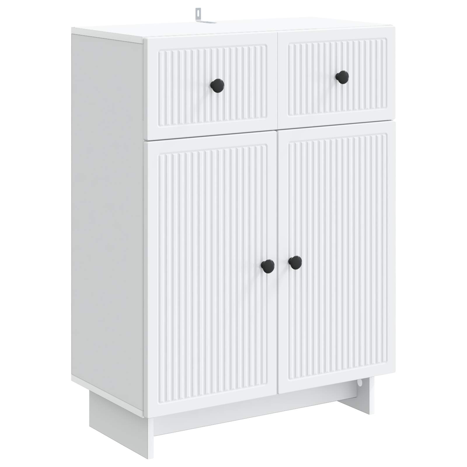 Sideboard with Drawer White 66 x 34.5 x 90 cm Engineered Wood