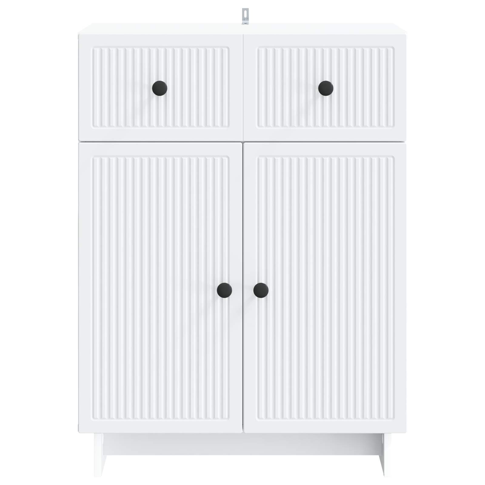 Sideboard with Drawer White 66 x 34.5 x 90 cm Engineered Wood