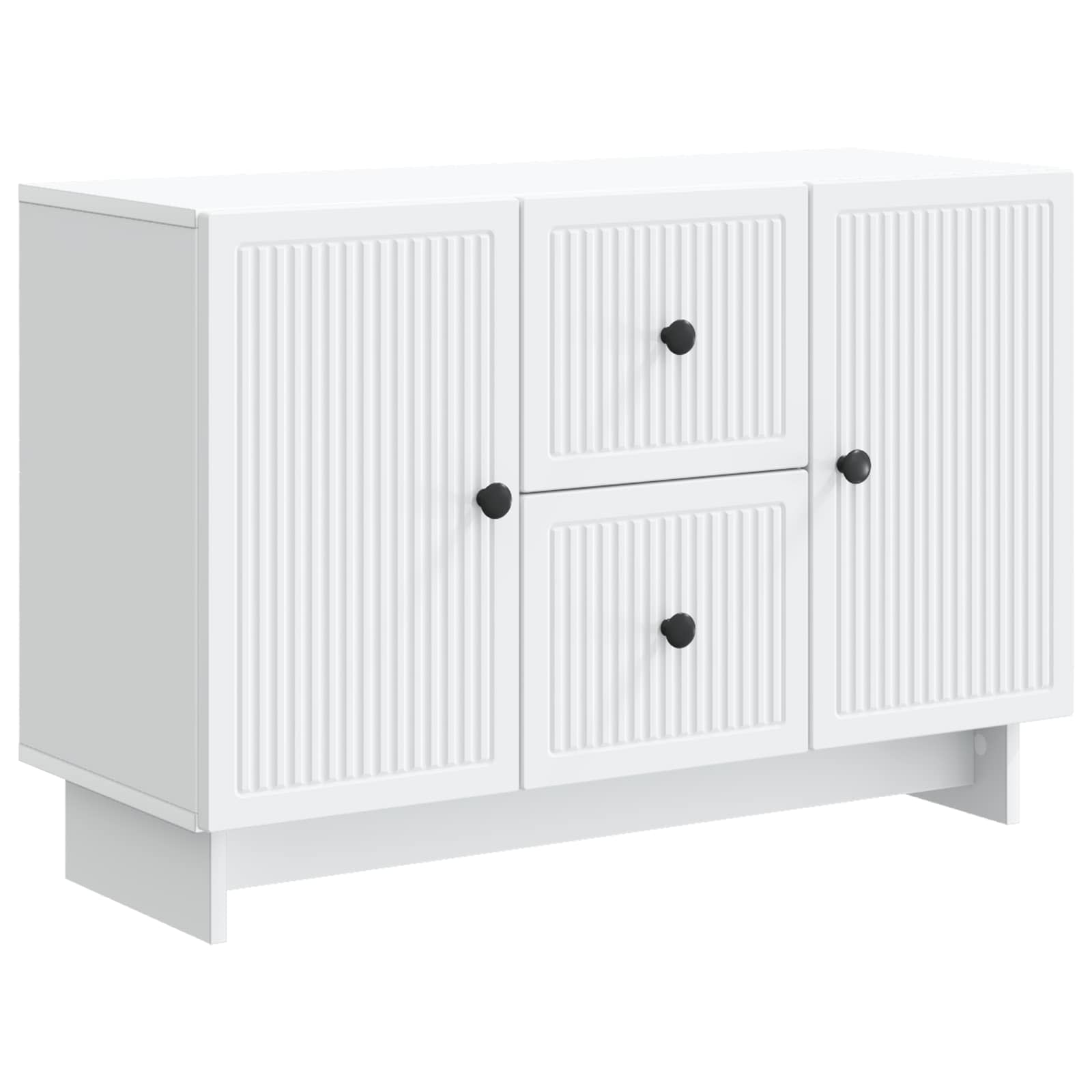 Sideboard with Drawer White 89 x 34.5 x 60 cm Engineered Wood