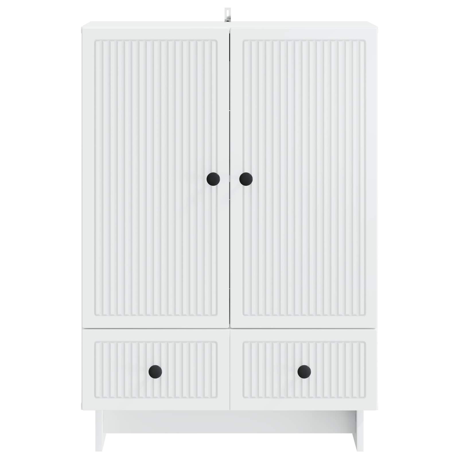 Sideboard White 66 x 34.5 x 95 cm Engineered Wood