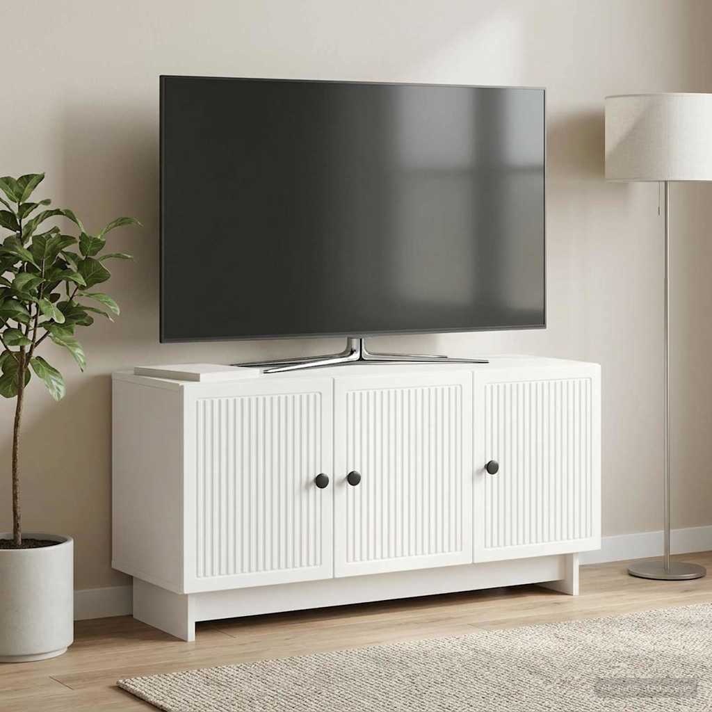 TV Cabinet White 99 x 34.5 x 50 cm Engineered Wood
