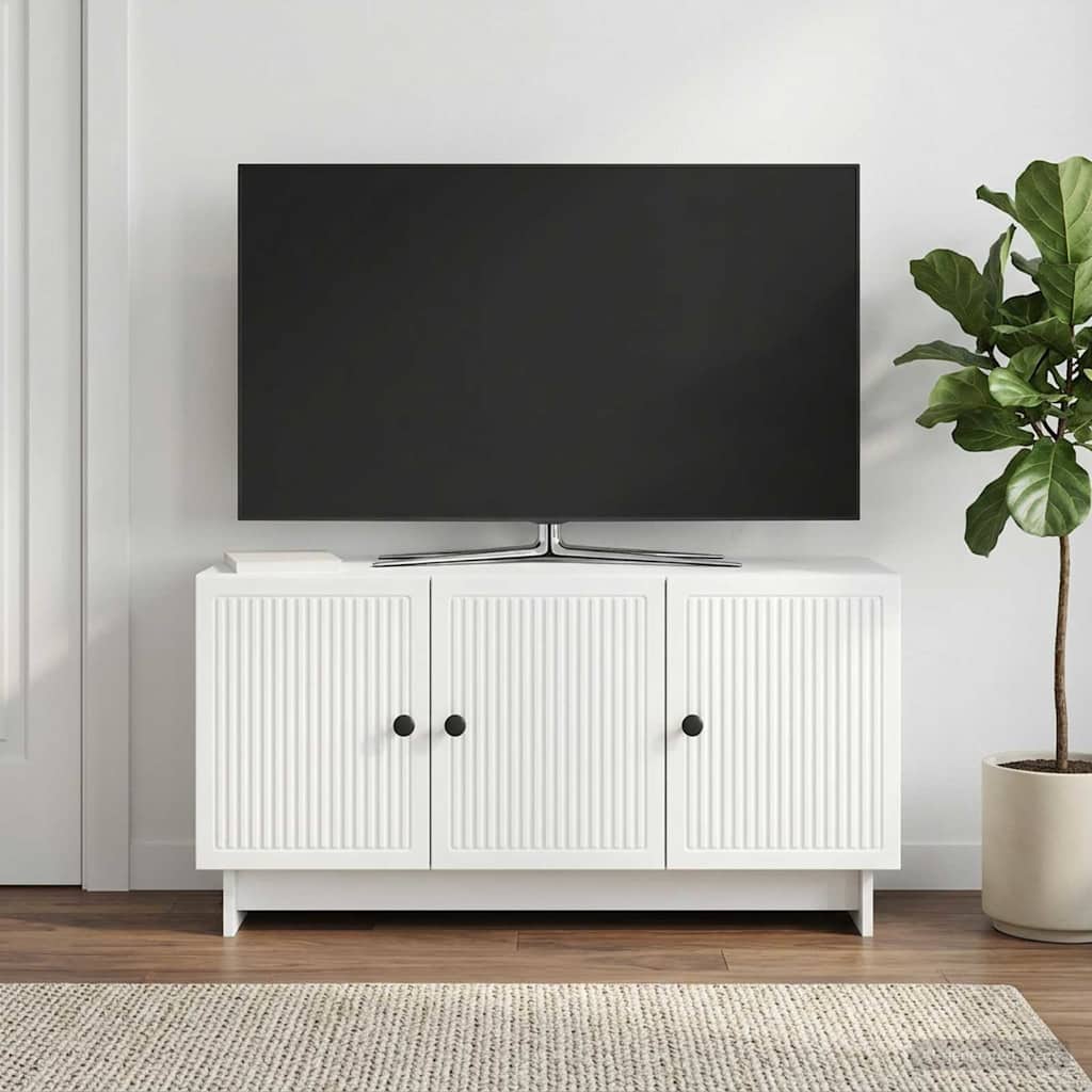 TV Cabinet White 99 x 34.5 x 50 cm Engineered Wood