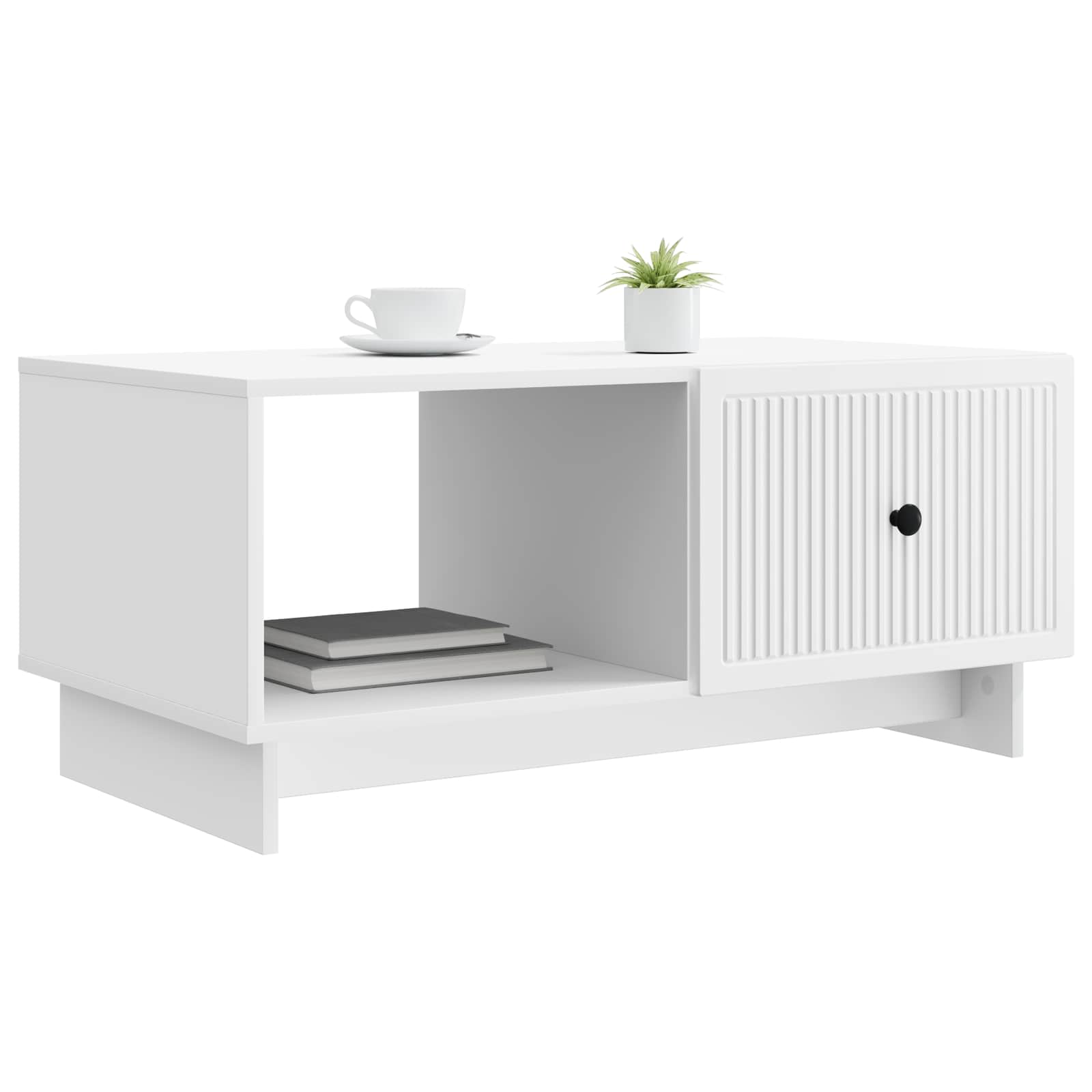 Coffee Table White 90 x 50 x 40 cm Engineered Wood