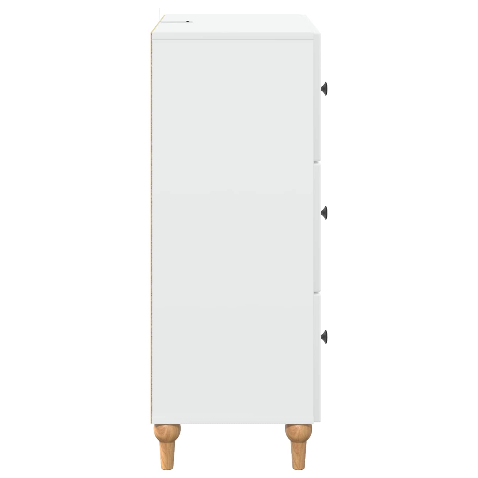 Drawer Cabinet White 66 x 34.5 x 90 cm Engineered Wood