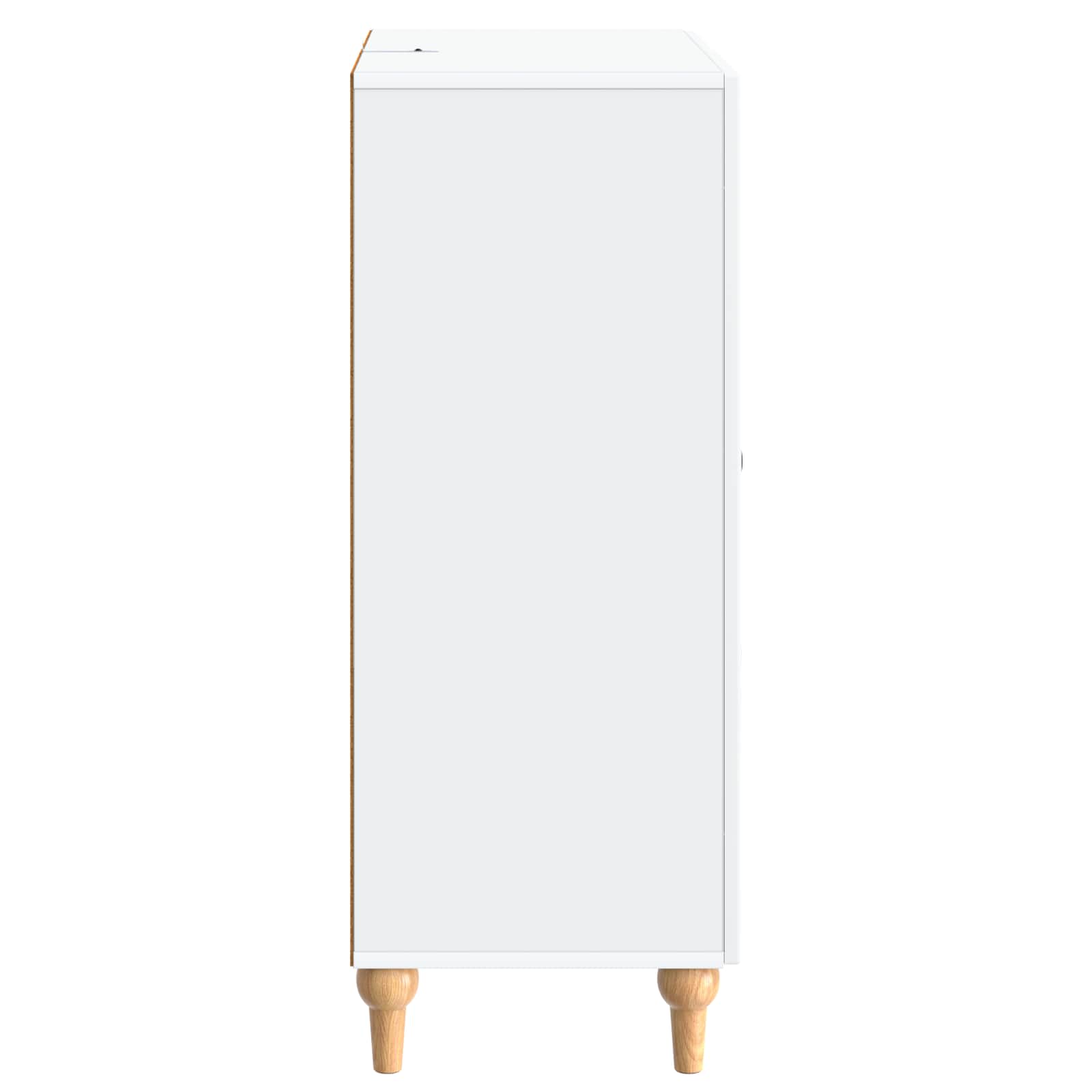 Sideboard with Drawer White 66 x 34.5 x 90 cm Engineered Wood