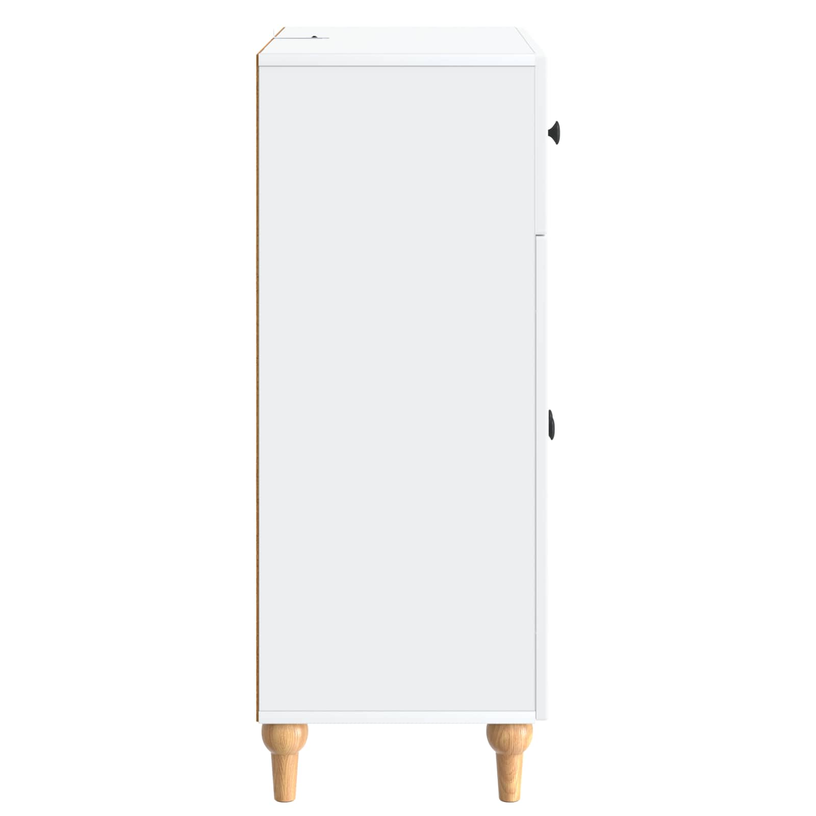 Sideboard with Drawer White 66 x 34.5 x 90 cm Engineered Wood