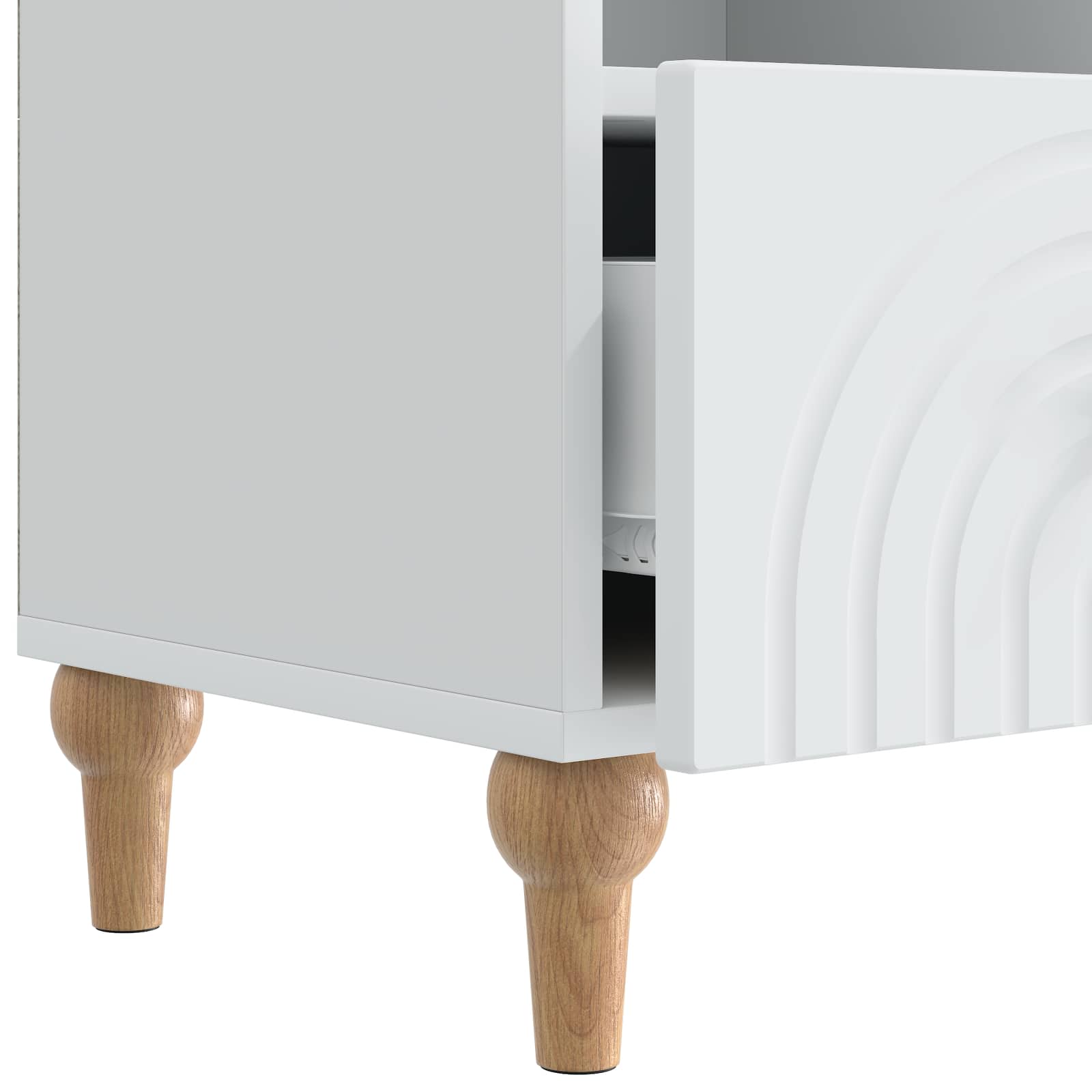 TV Cabinet White 102 x 34.5 x 50 cm Engineered Wood