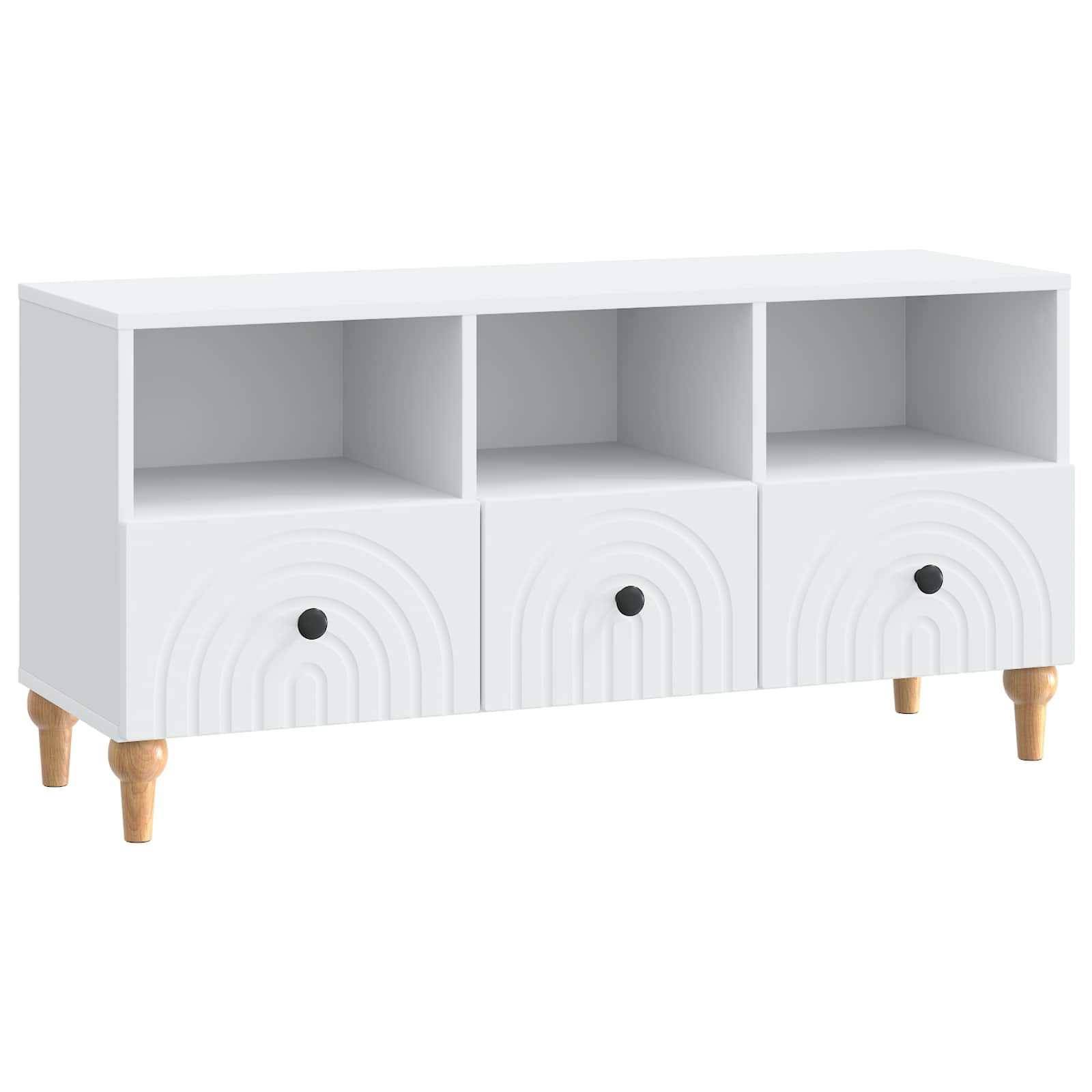 TV Cabinet White 102 x 34.5 x 50 cm Engineered Wood