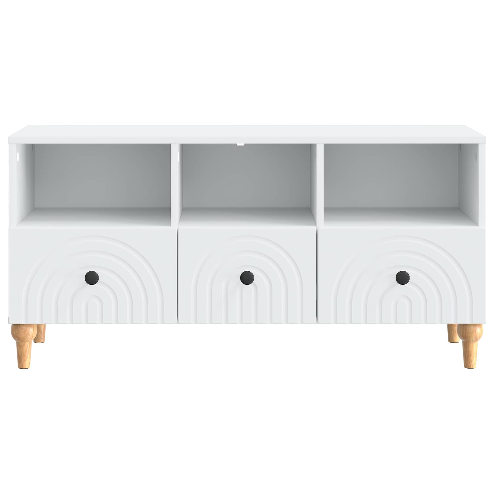 TV Cabinet White 102 x 34.5 x 50 cm Engineered Wood