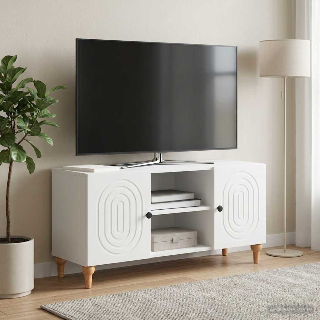 TV Cabinet White 102 x 34.5 x 50 cm Engineered Wood