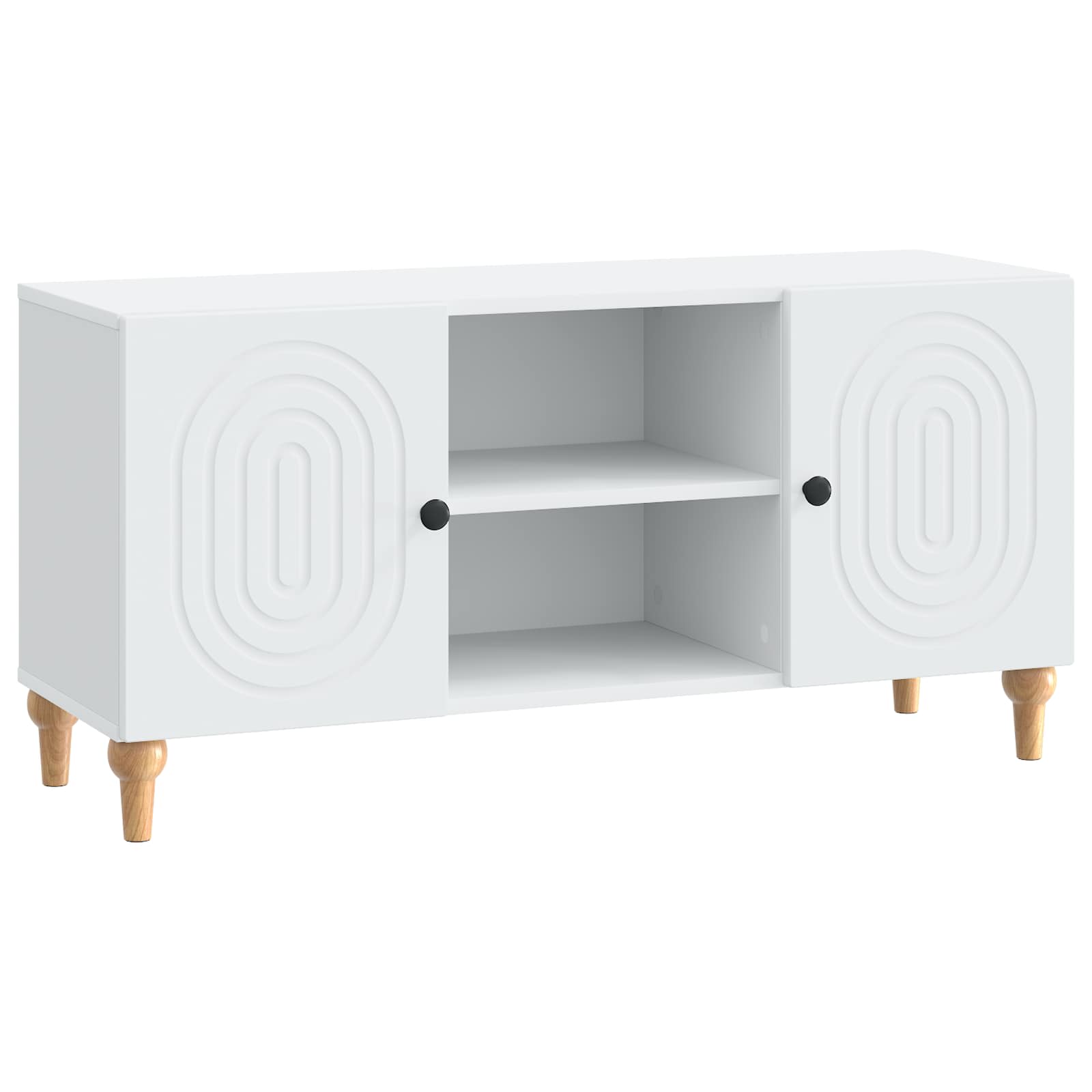 TV Cabinet White 102 x 34.5 x 50 cm Engineered Wood