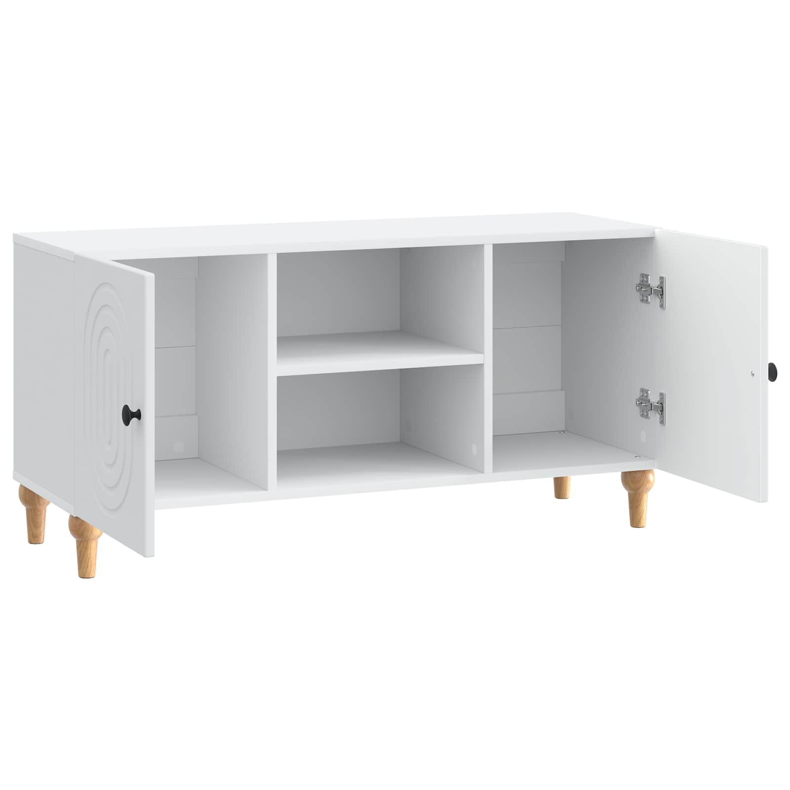 TV Cabinet White 102 x 34.5 x 50 cm Engineered Wood