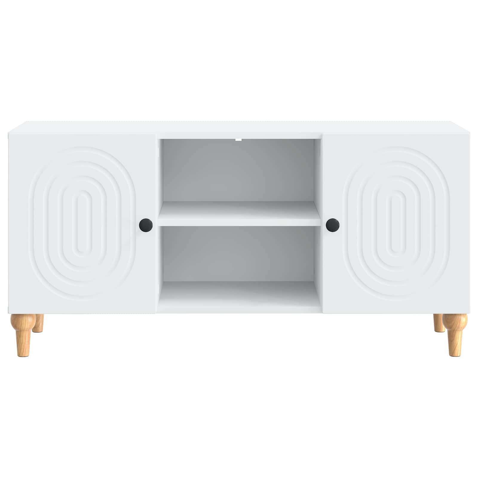 TV Cabinet White 102 x 34.5 x 50 cm Engineered Wood