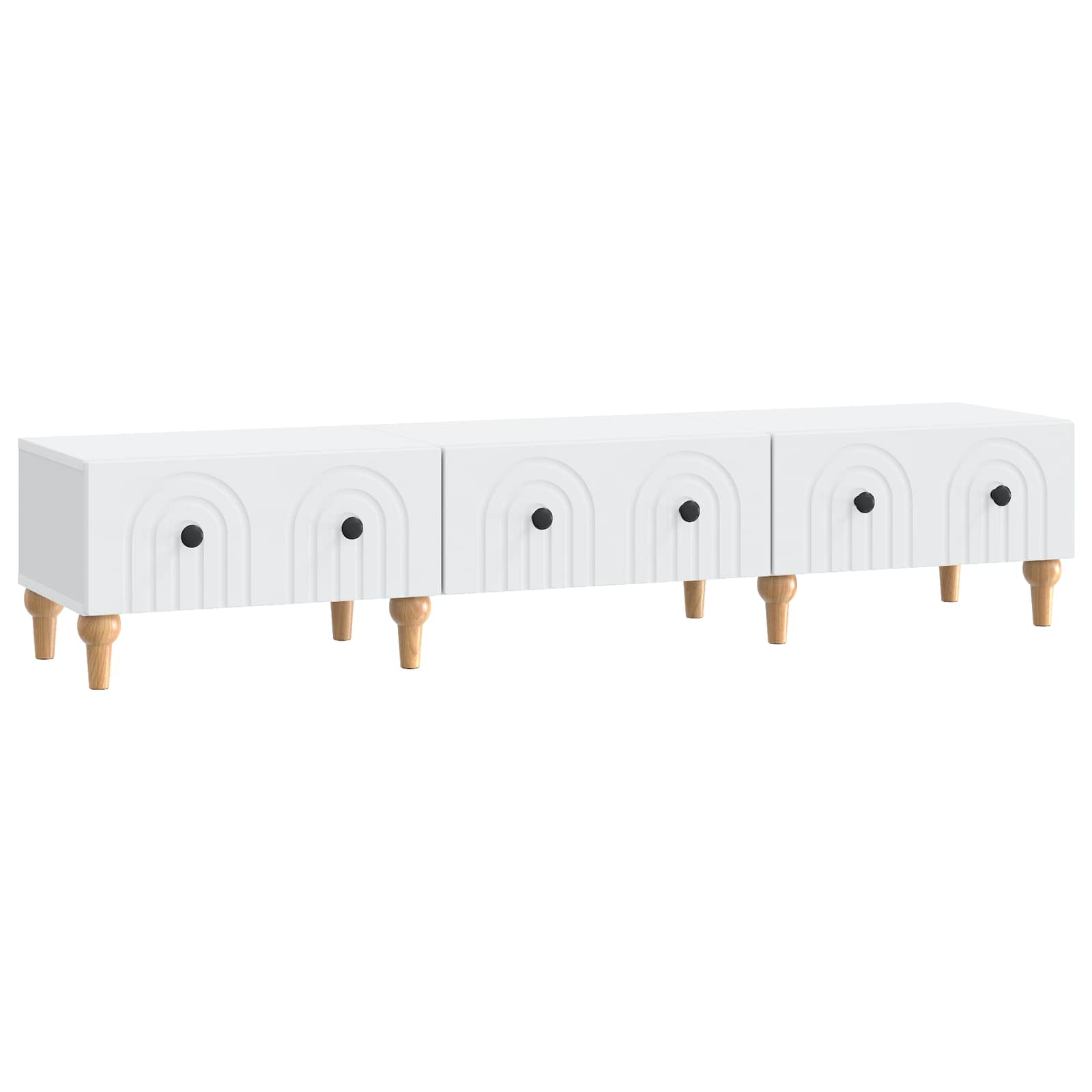 TV Cabinet with Drawer White 147 x 34.5 x 30 cm Engineered Wood