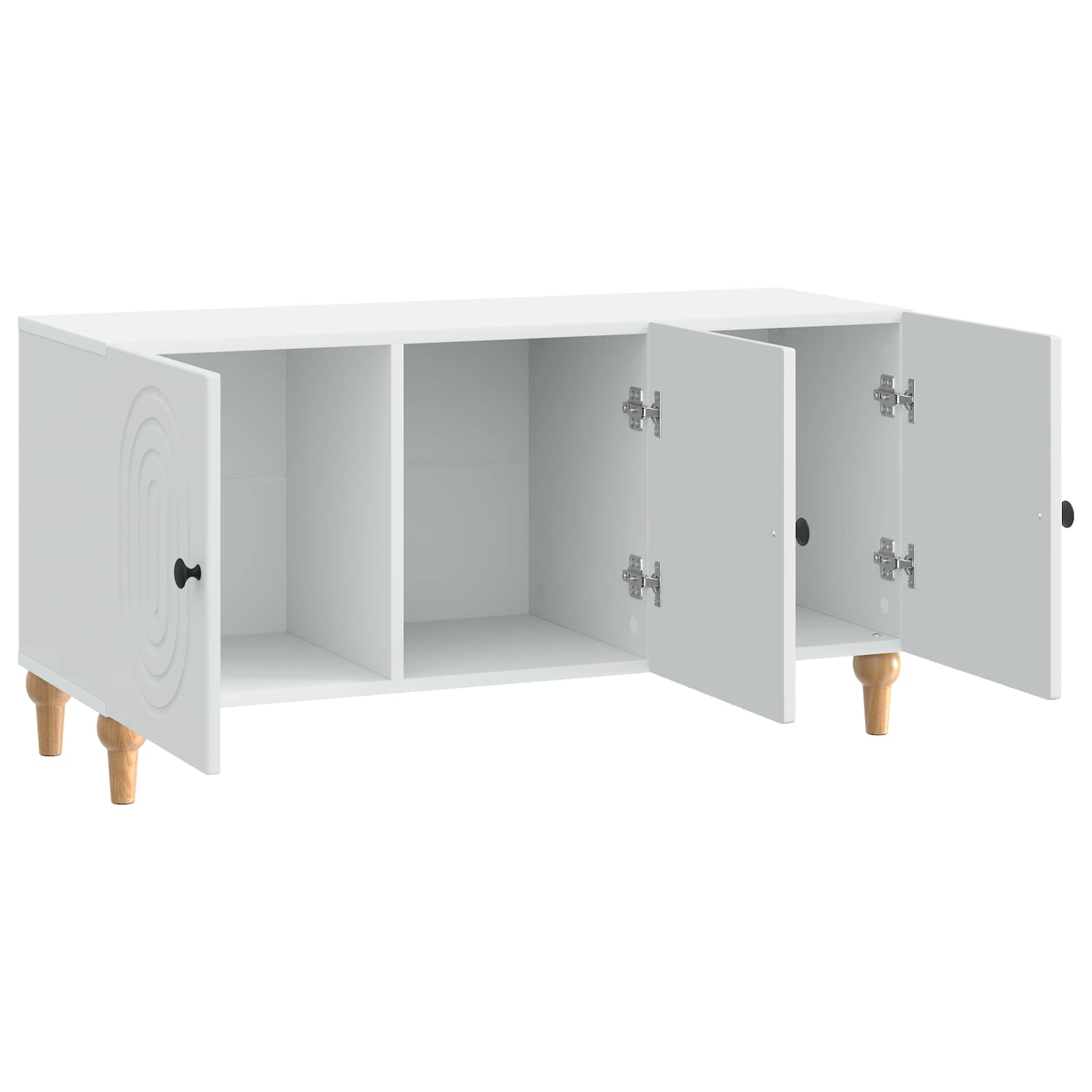 TV Cabinet White 99 x 34.5 x 50 cm Engineered Wood