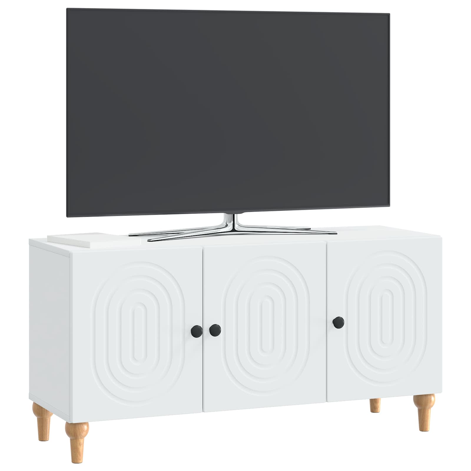 TV Cabinet White 99 x 34.5 x 50 cm Engineered Wood