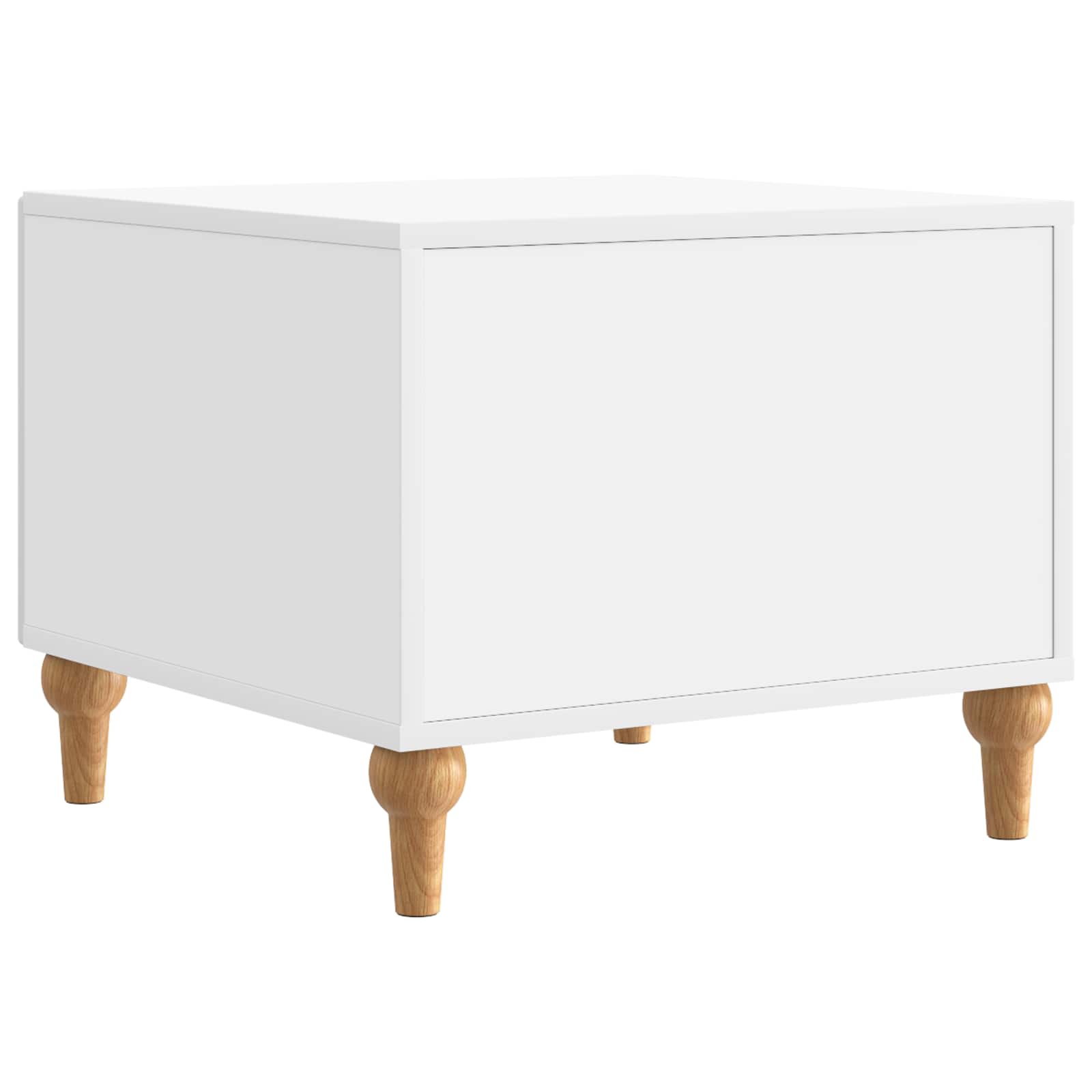 Coffee Table with Drawer White 49 x 50 x 40 cm Engineered Wood