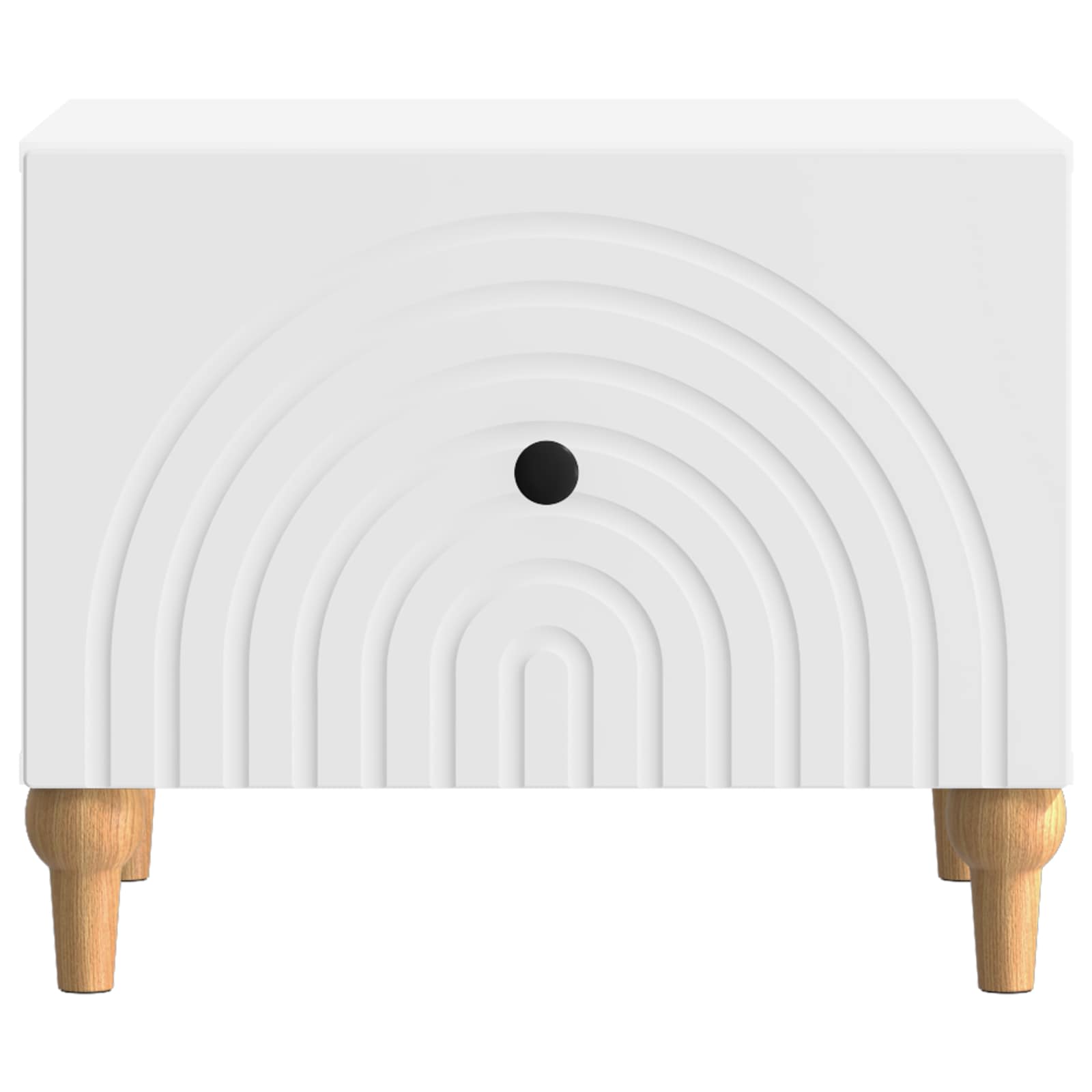 Coffee Table with Drawer White 49 x 50 x 40 cm Engineered Wood
