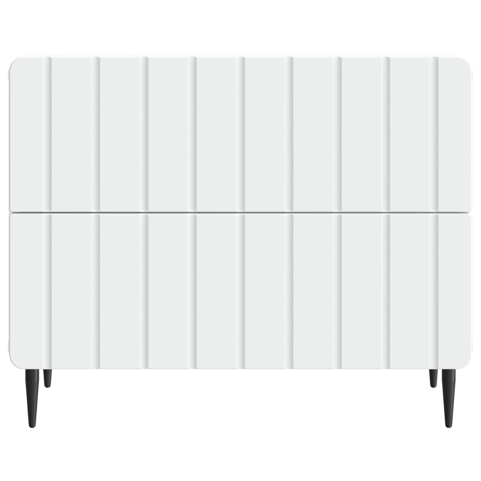 Bedside Cabinet White 62 x 34.5 x 49.5 cm Engineered Wood