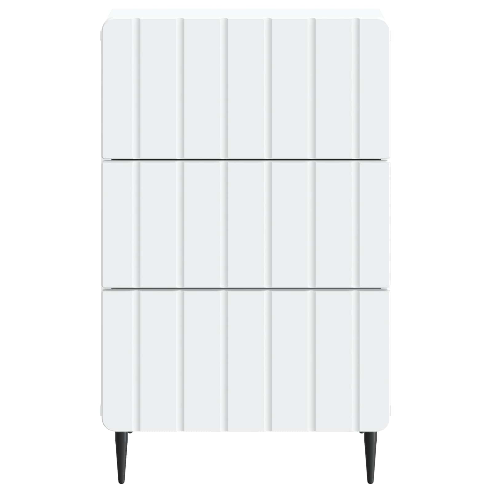 Bedside Cabinet White 43 x 41 x 68 cm Engineered Wood