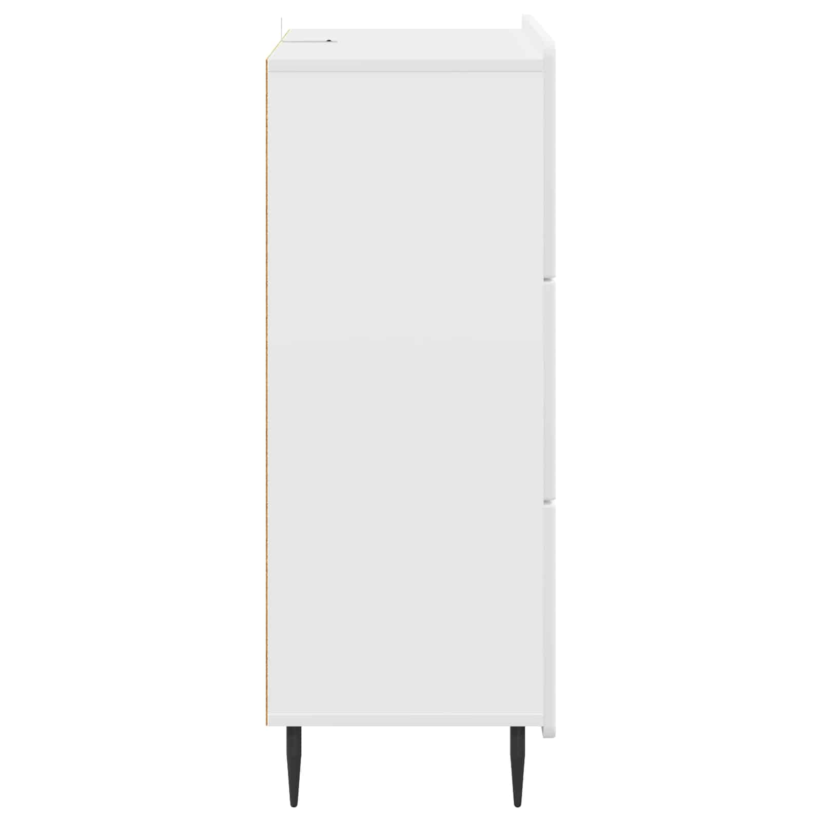 Drawer Cabinet White 66 x 34.5 x 92 cm Engineered Wood