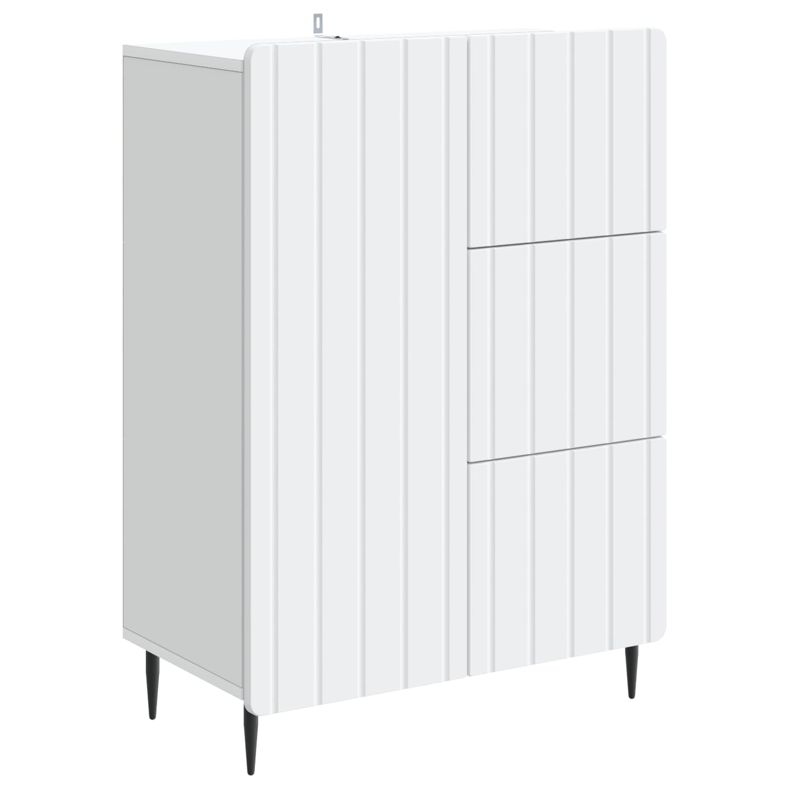 Sideboard White 66 x 34.5 x 91.5 cm Engineered Wood