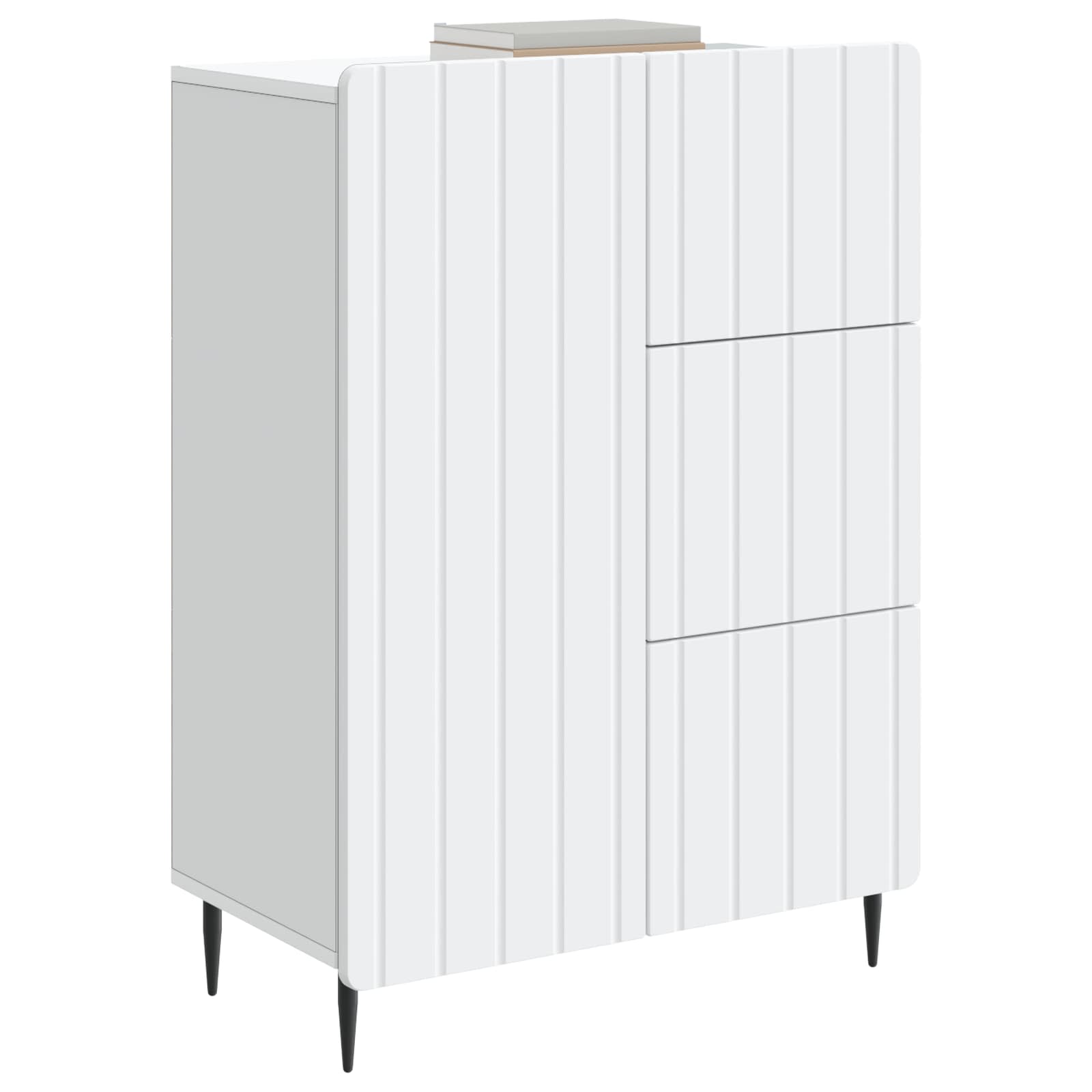 Sideboard White 66 x 34.5 x 91.5 cm Engineered Wood