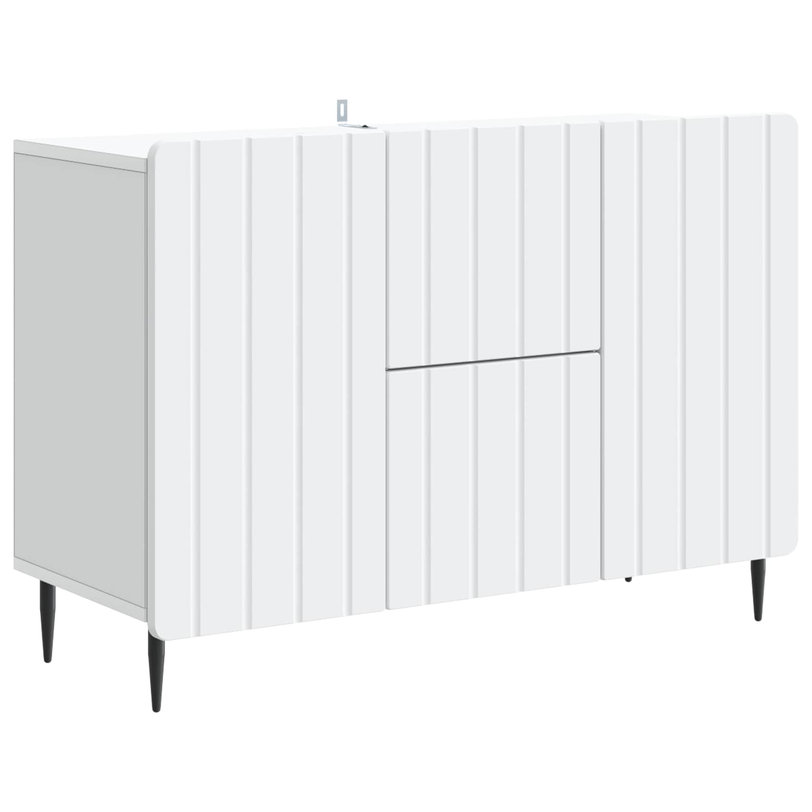 Sideboard with Drawer White 89 x 34.5 x 62 cm Engineered Wood