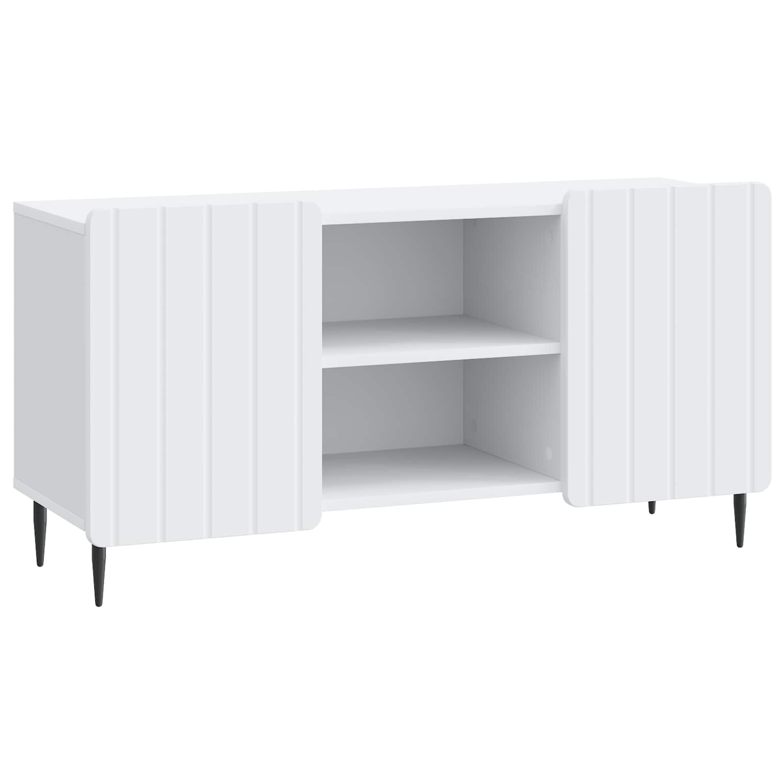 TV Cabinet White 102 x 34.5 x 52 cm Engineered Wood
