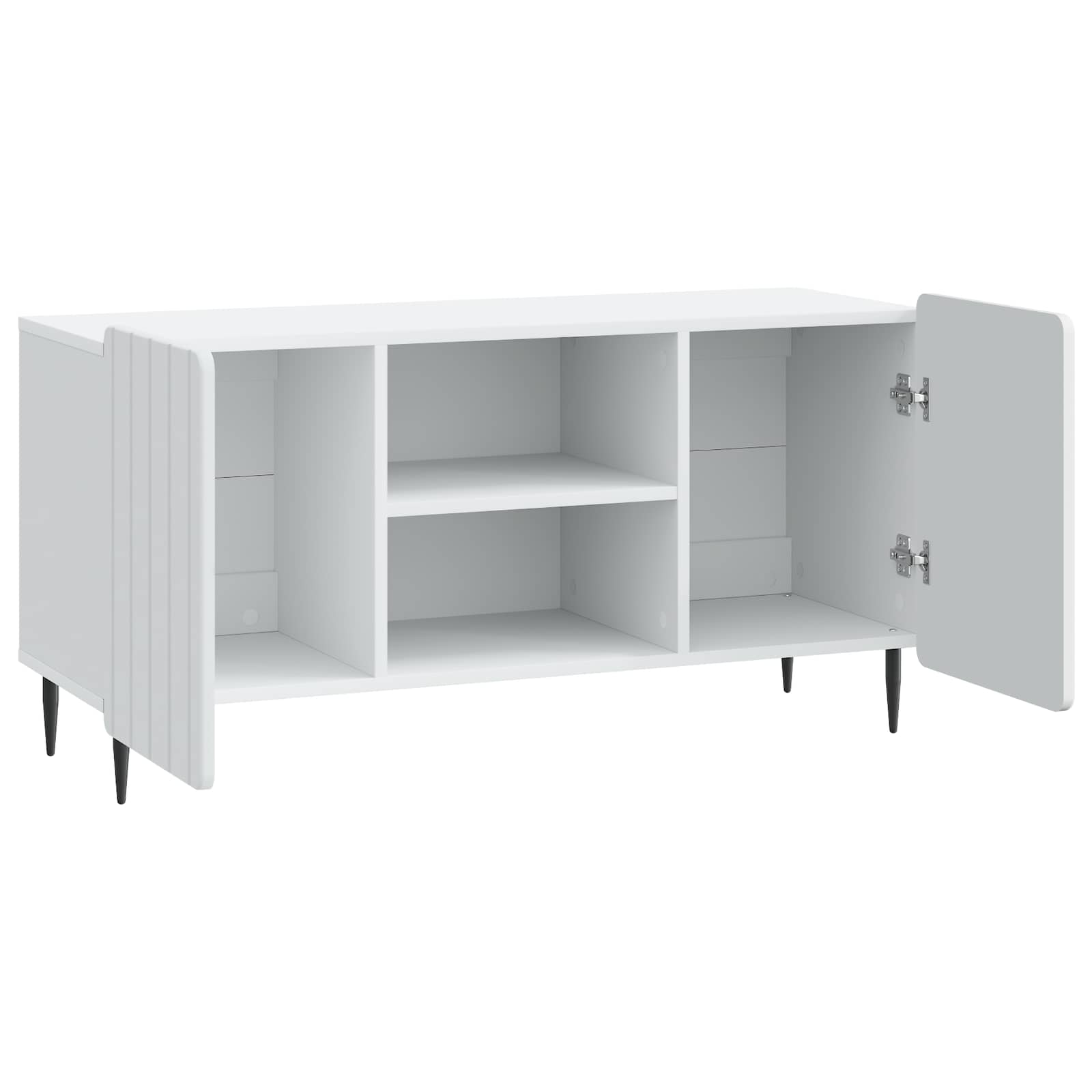 TV Cabinet White 102 x 34.5 x 52 cm Engineered Wood