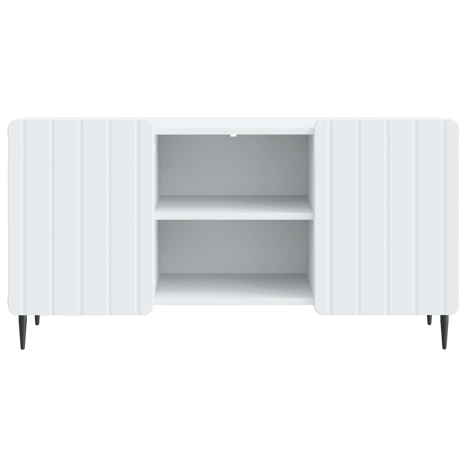 TV Cabinet White 102 x 34.5 x 52 cm Engineered Wood