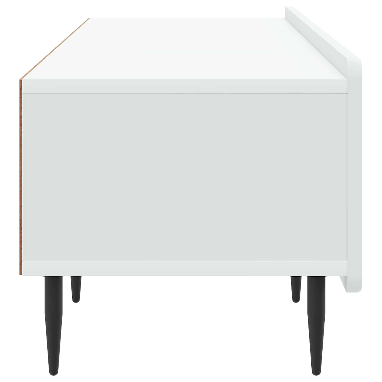 TV Cabinet with Drawer White 147 x 34.5 x 32 cm Engineered Wood