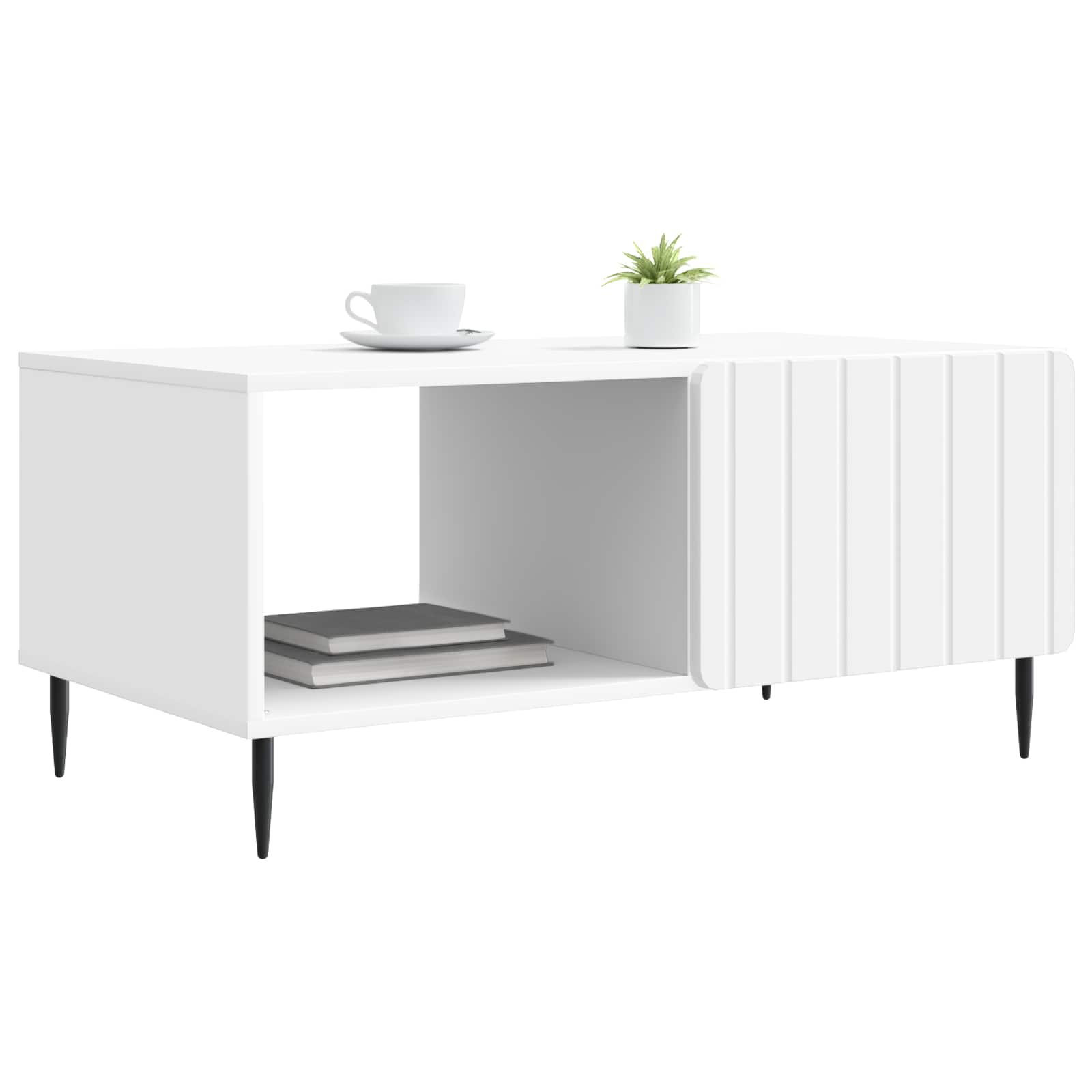 Coffee Table White 90 x 50 x 40 cm Engineered Wood
