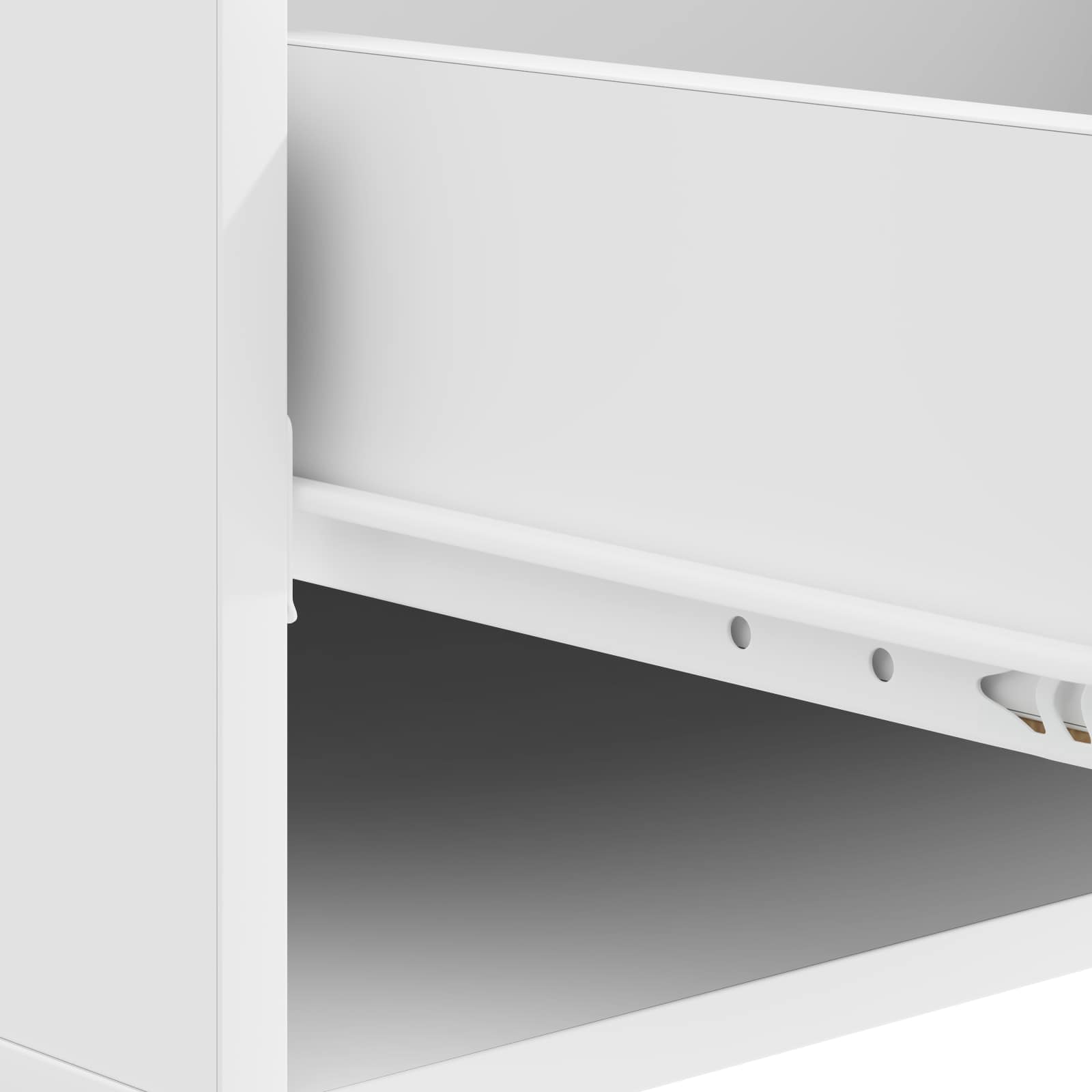 Coffee Table with Drawer White 49 x 50 x 42 cm Engineered Wood
