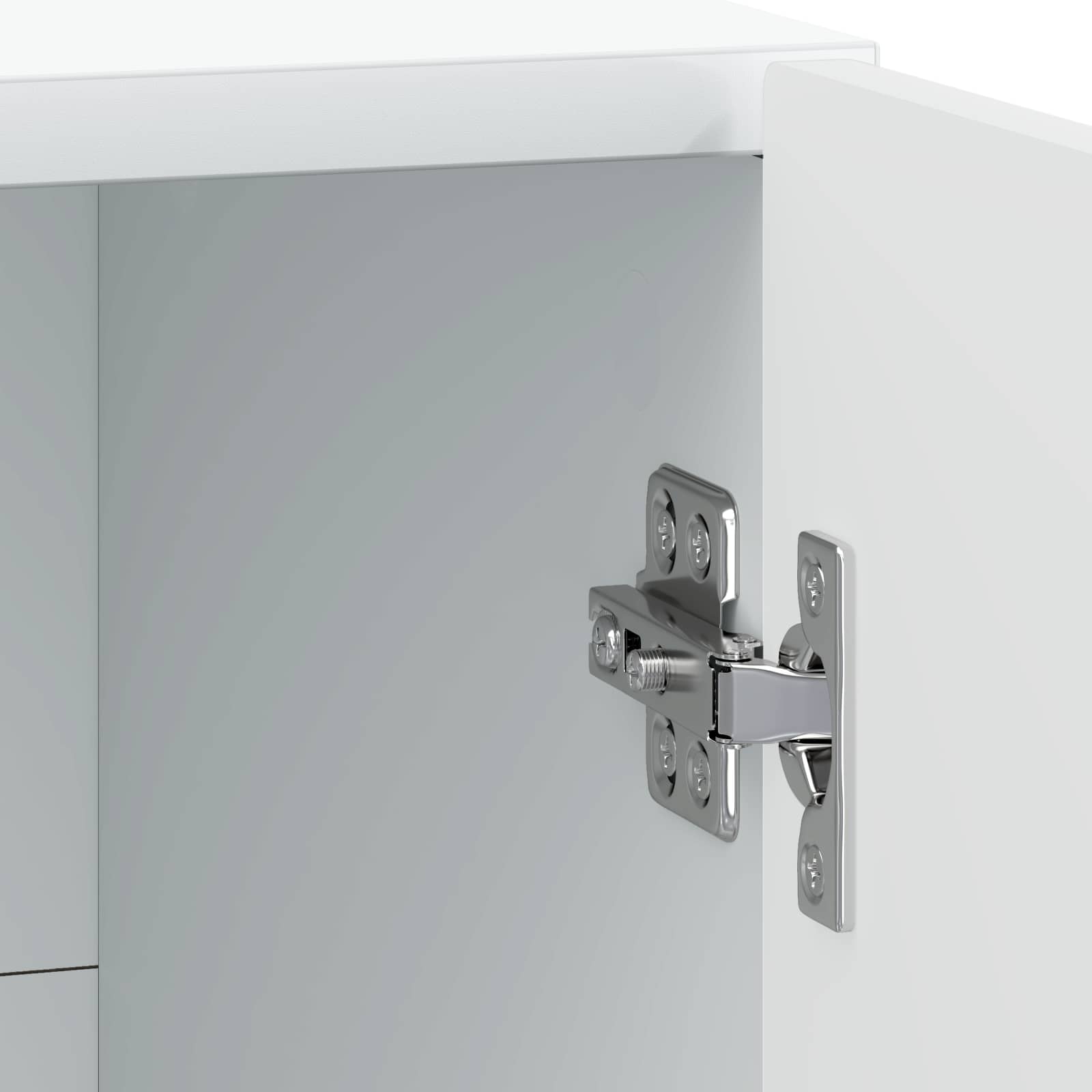 Bedside Cabinet White 43 x 34.5 x 50 cm Engineered Wood