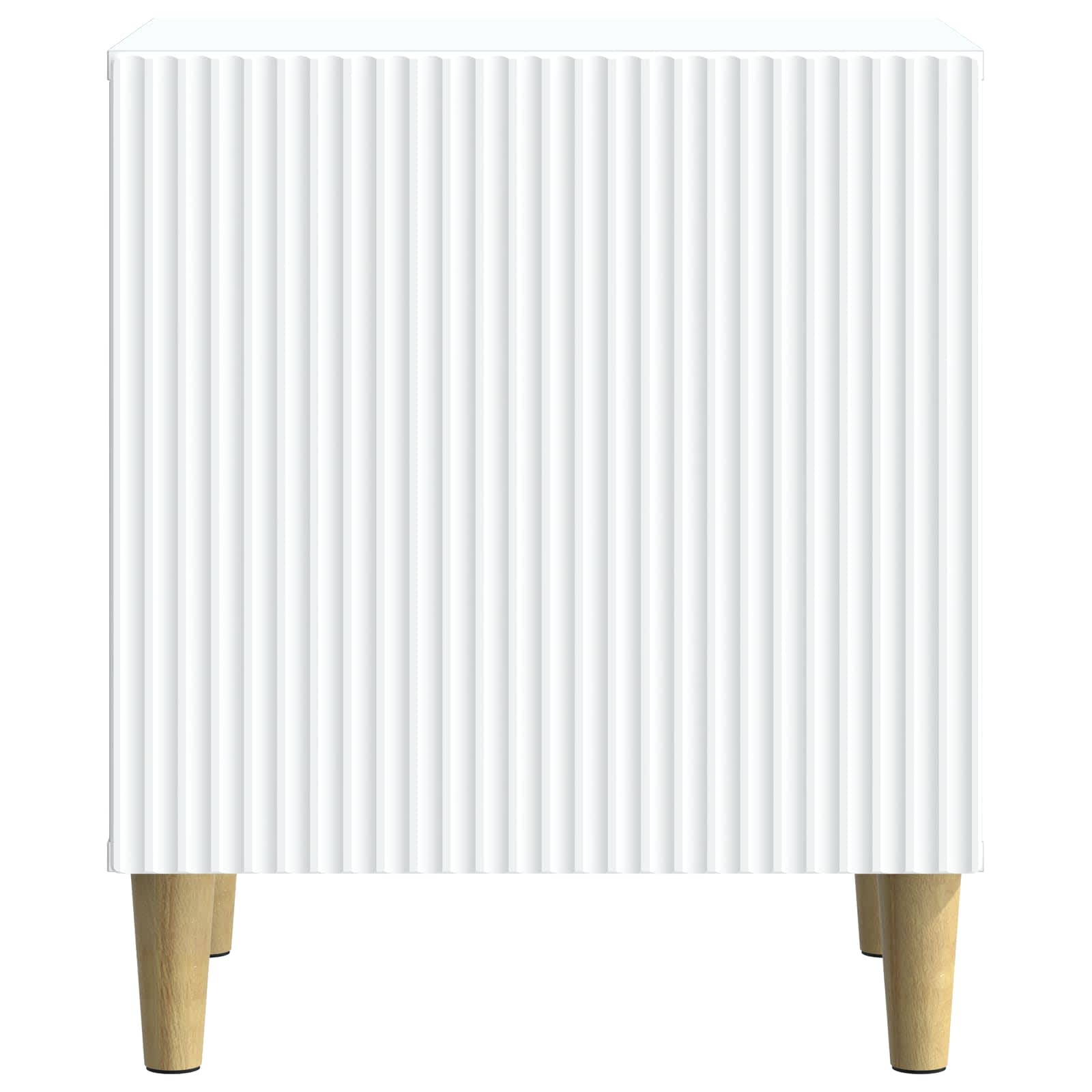 Bedside Cabinet White 43 x 34.5 x 50 cm Engineered Wood